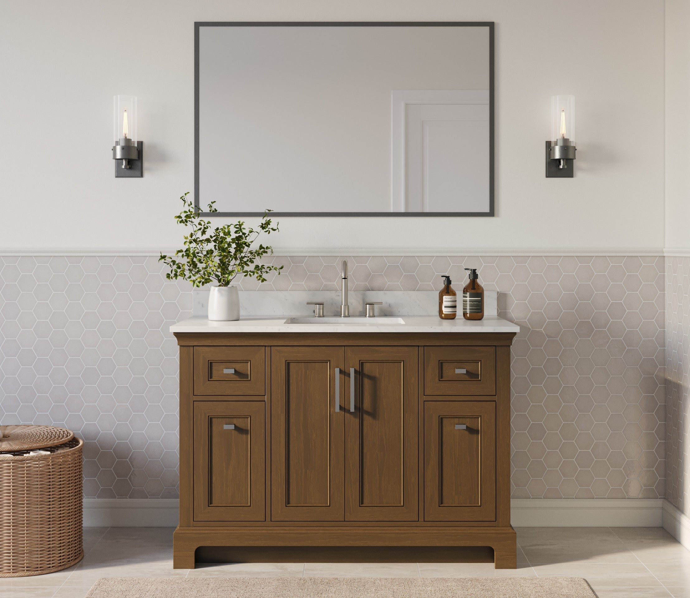 MAIDSTONE Bronson 48 Inch Vanity Base
