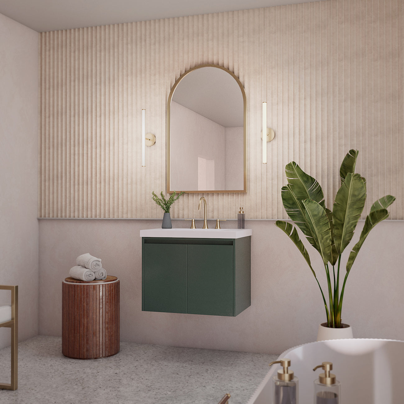 MAIDSTONE Dravon 30 Inch Floating Vanity