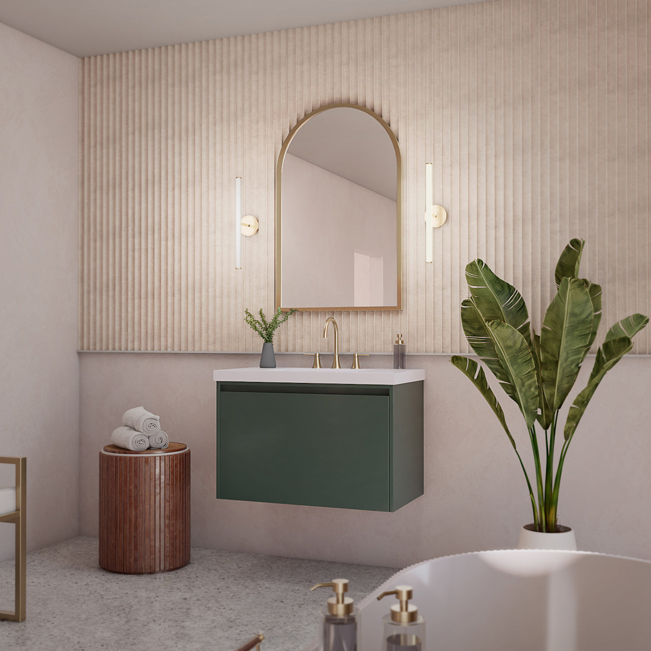 MAIDSTONE Dravon 36 Inch Floating Vanity