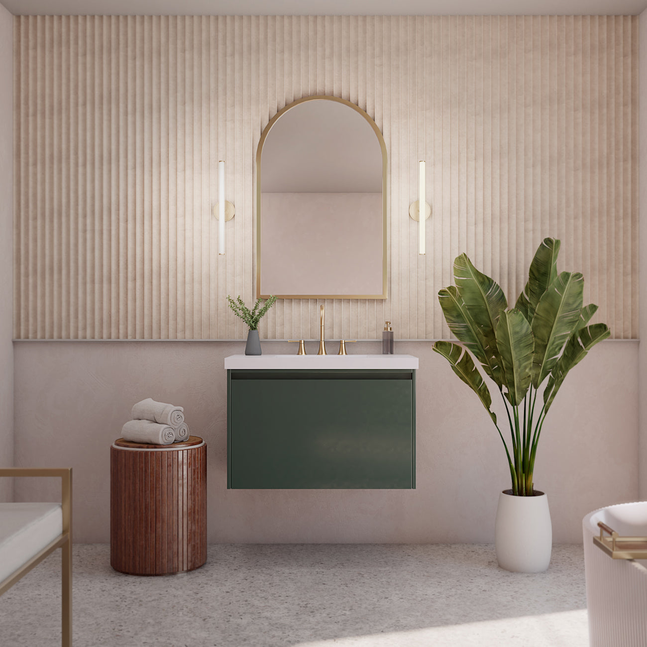 MAIDSTONE Dravon 36 Inch Floating Vanity