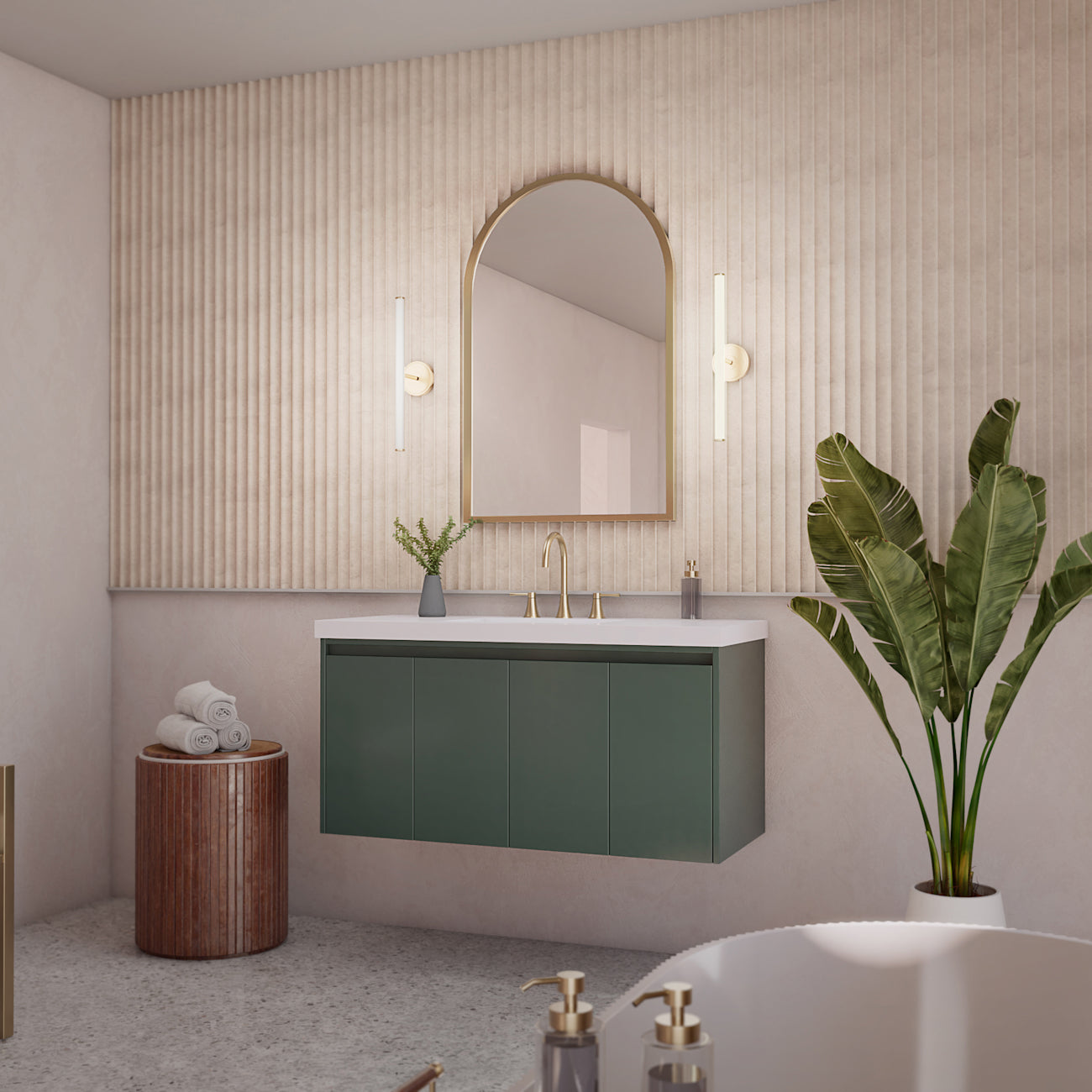 MAIDSTONE Dravon 48 Inch Floating Vanity