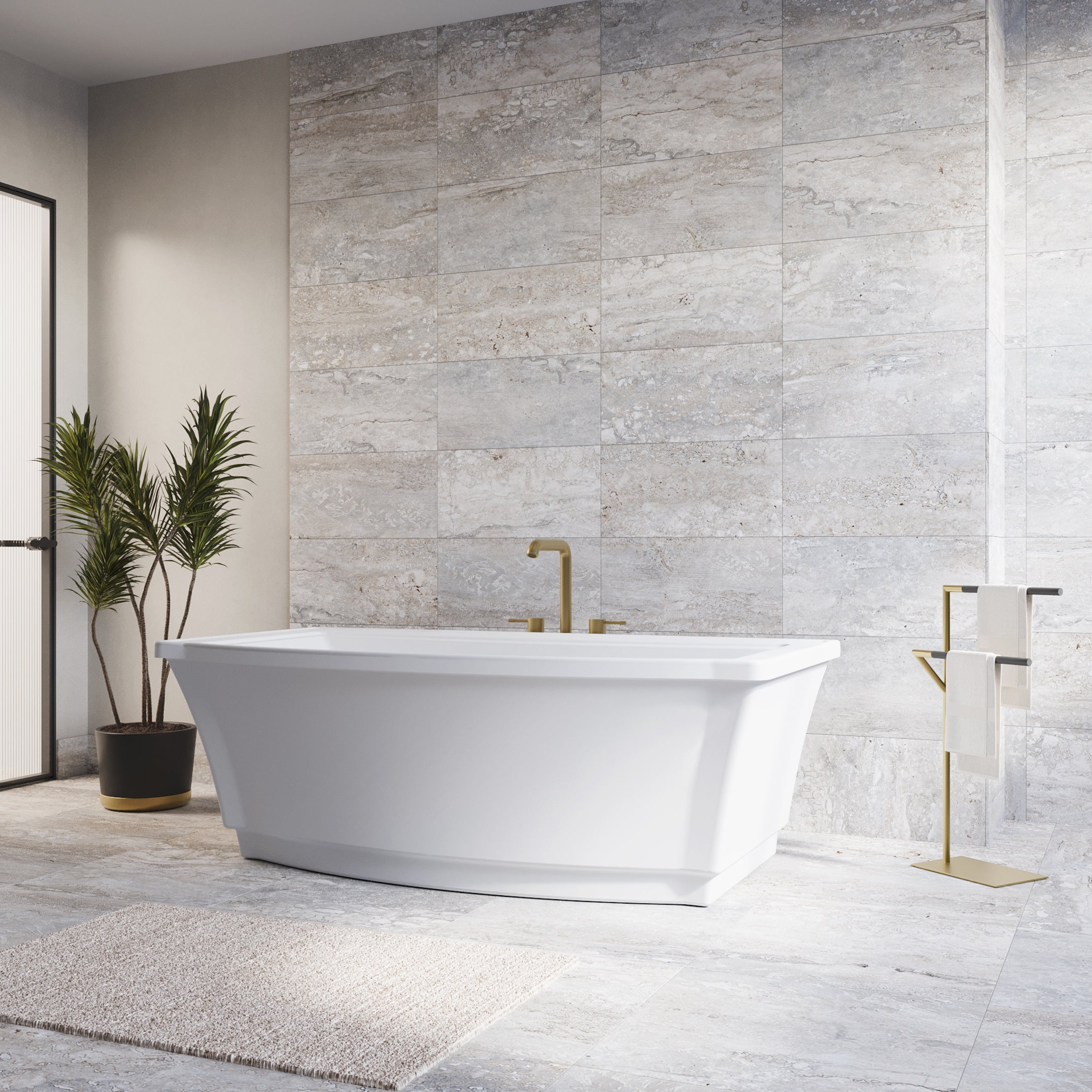 MAIDSTONE Niven 68 x 36-Inch Freestanding Bathtub