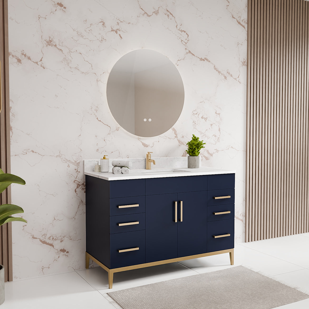 MAIDSTONE Troy 48 Inch Modern Vanity