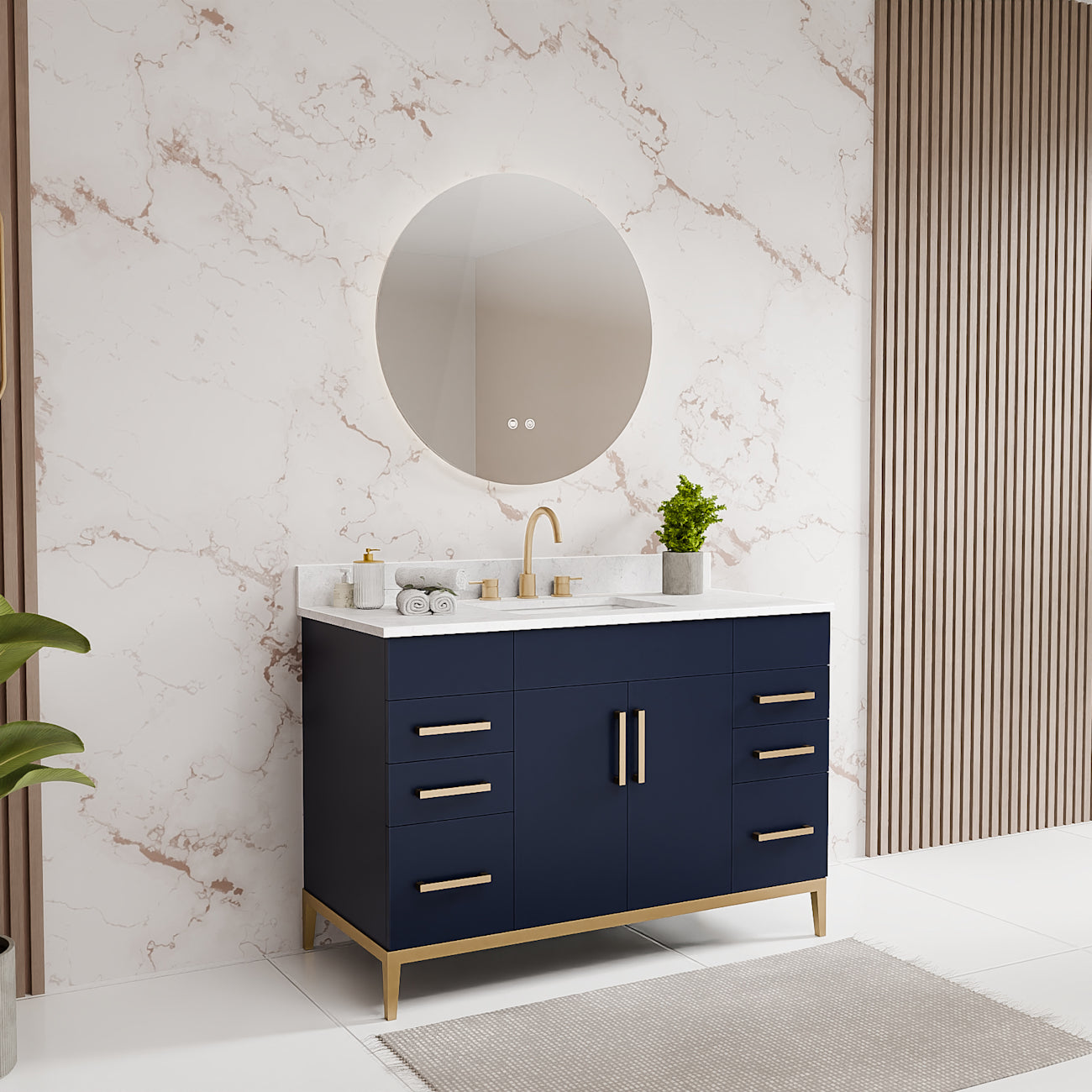 MAIDSTONE Troy 48 Inch Modern Vanity