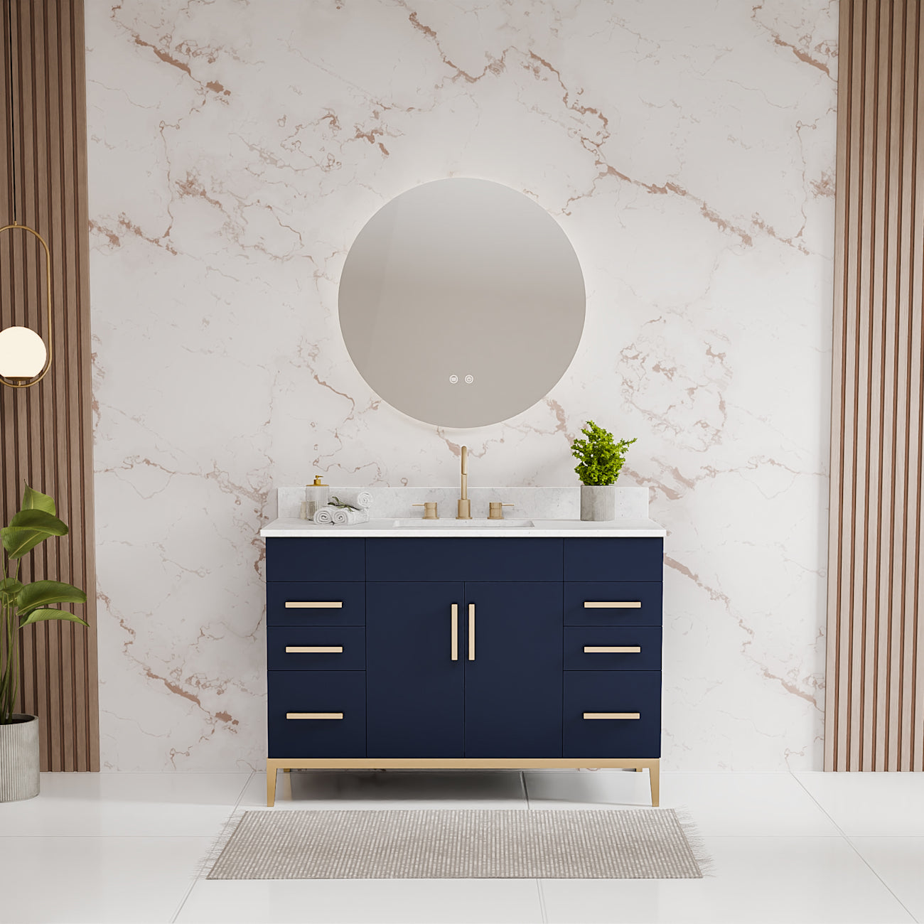 MAIDSTONE Troy 48 Inch Modern Vanity