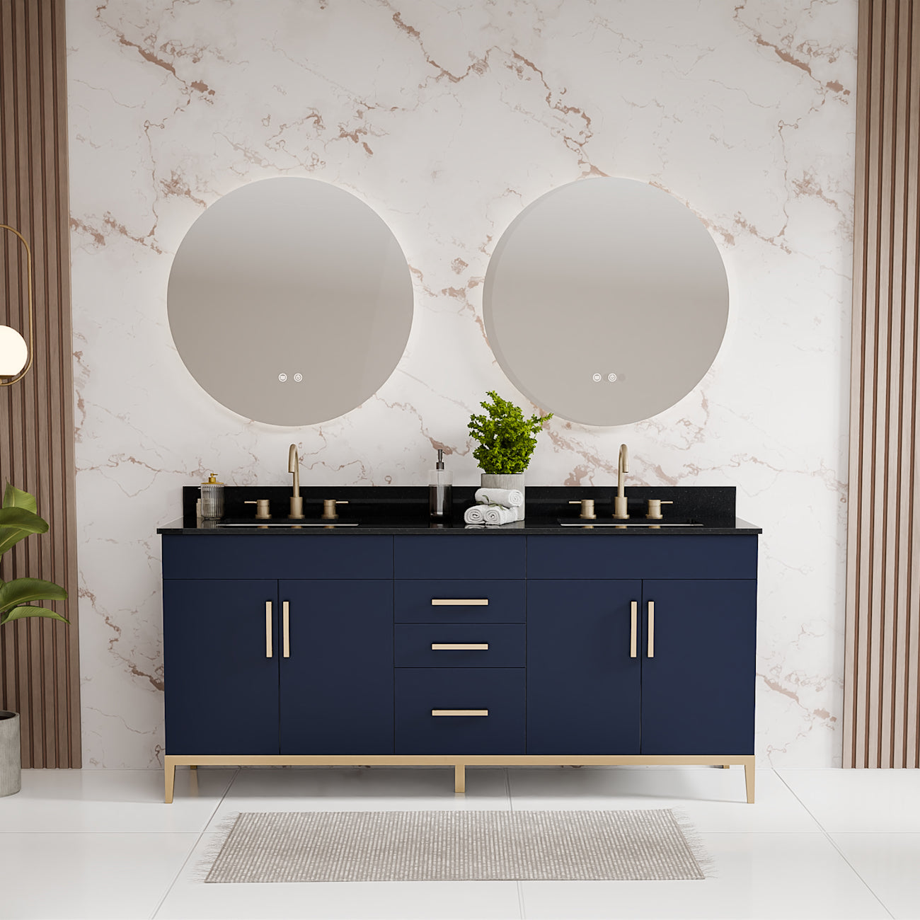 MAIDSTONE Troy 72 Inch Modern Vanity