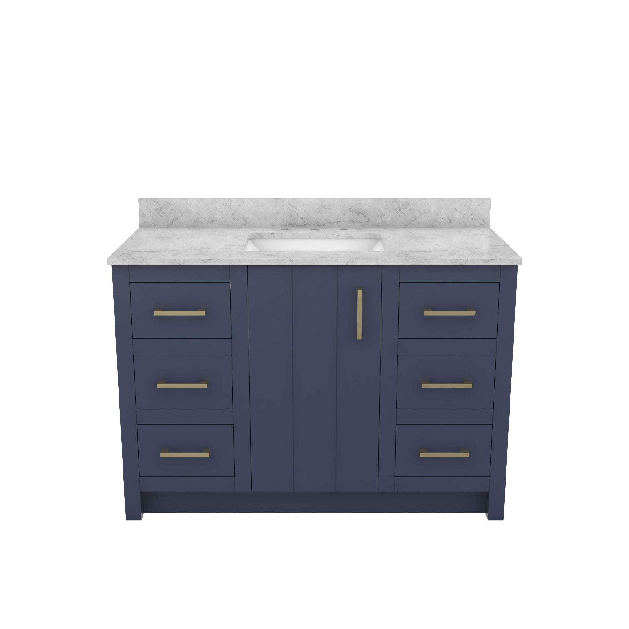MAIDSTONE Wexler 48 Inch Solid Oak Bathroom Vanity