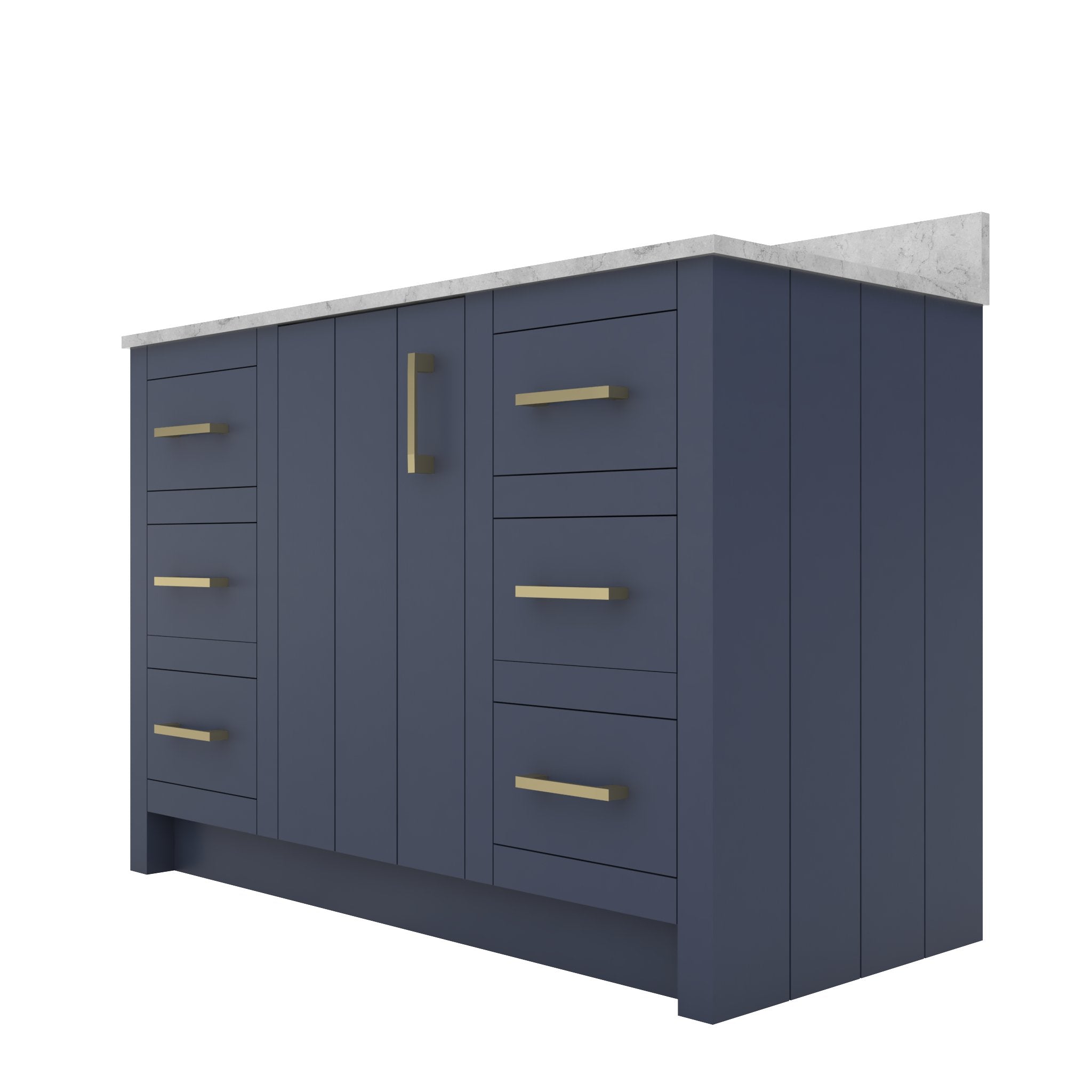 MAIDSTONE Wexler 48 Inch Solid Oak Bathroom Vanity