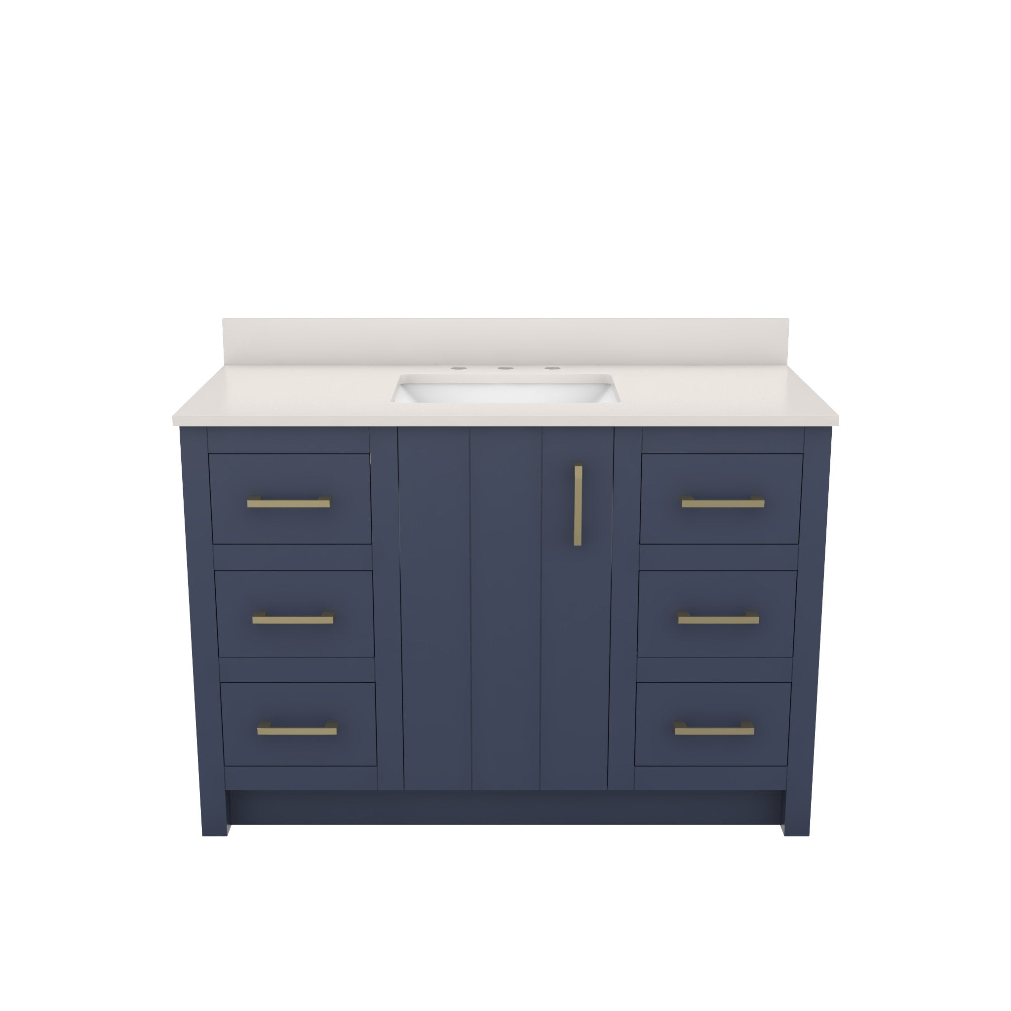 MAIDSTONE Wexler 48 Inch Solid Oak Bathroom Vanity