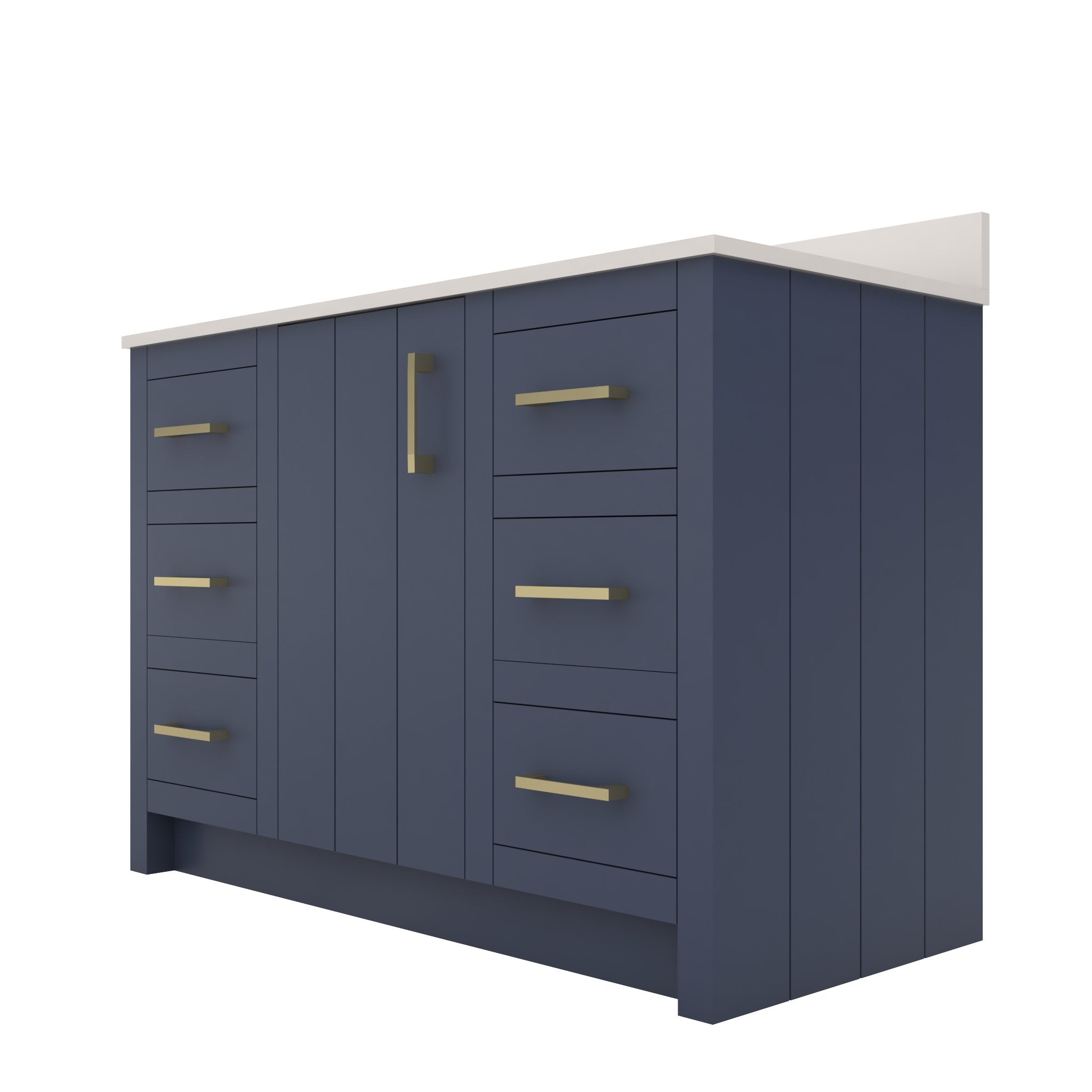 MAIDSTONE Wexler 48 Inch Solid Oak Bathroom Vanity