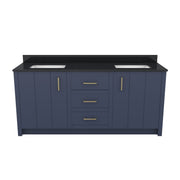 MAIDSTONE Wexler 72 Inch Solid Oak Bathroom Vanity
