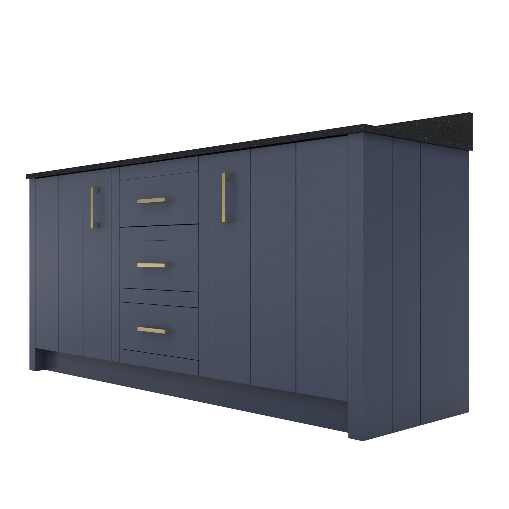 MAIDSTONE Wexler 72 Inch Solid Oak Bathroom Vanity