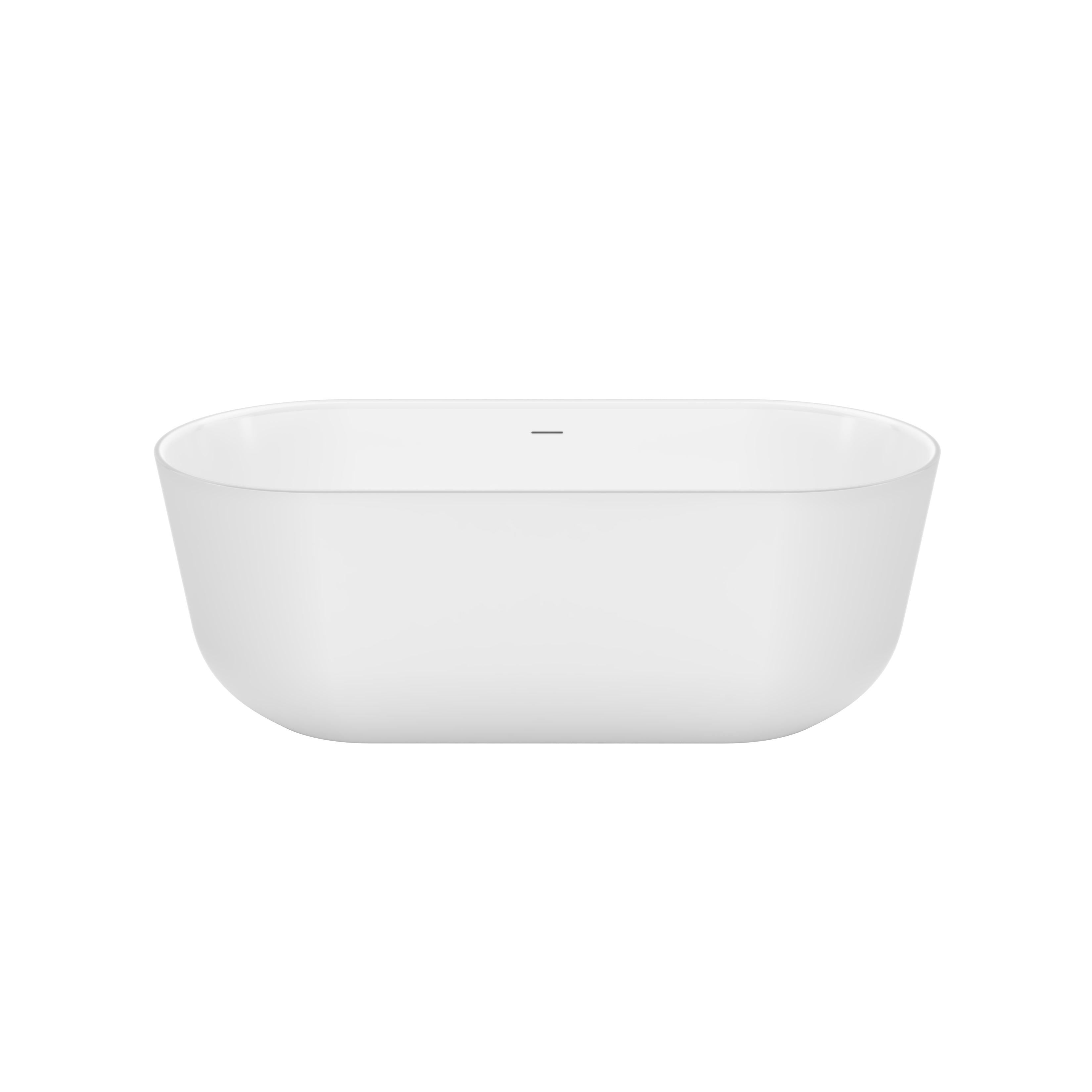 Maax Malibra 67 x 30 Acrylic Freestanding Center Drain Bathtub with White Skirt