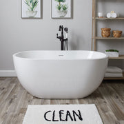 MAIDSTONE MATTEO II Acrylic Contemporary Double Ended Tub - No Faucet Drilling