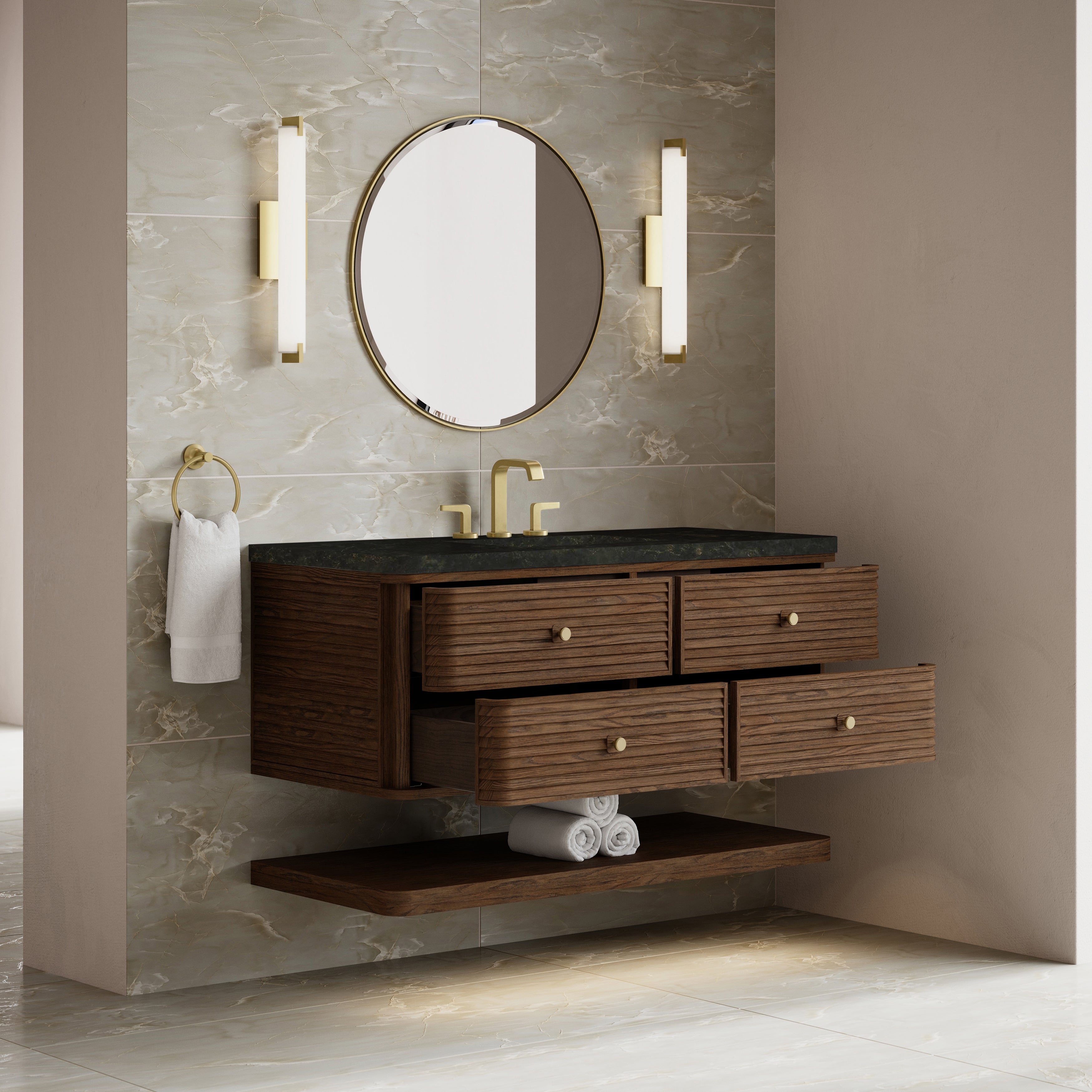 James Martin Allamari 48" Single Vanity in Sable with 3cm Countertop