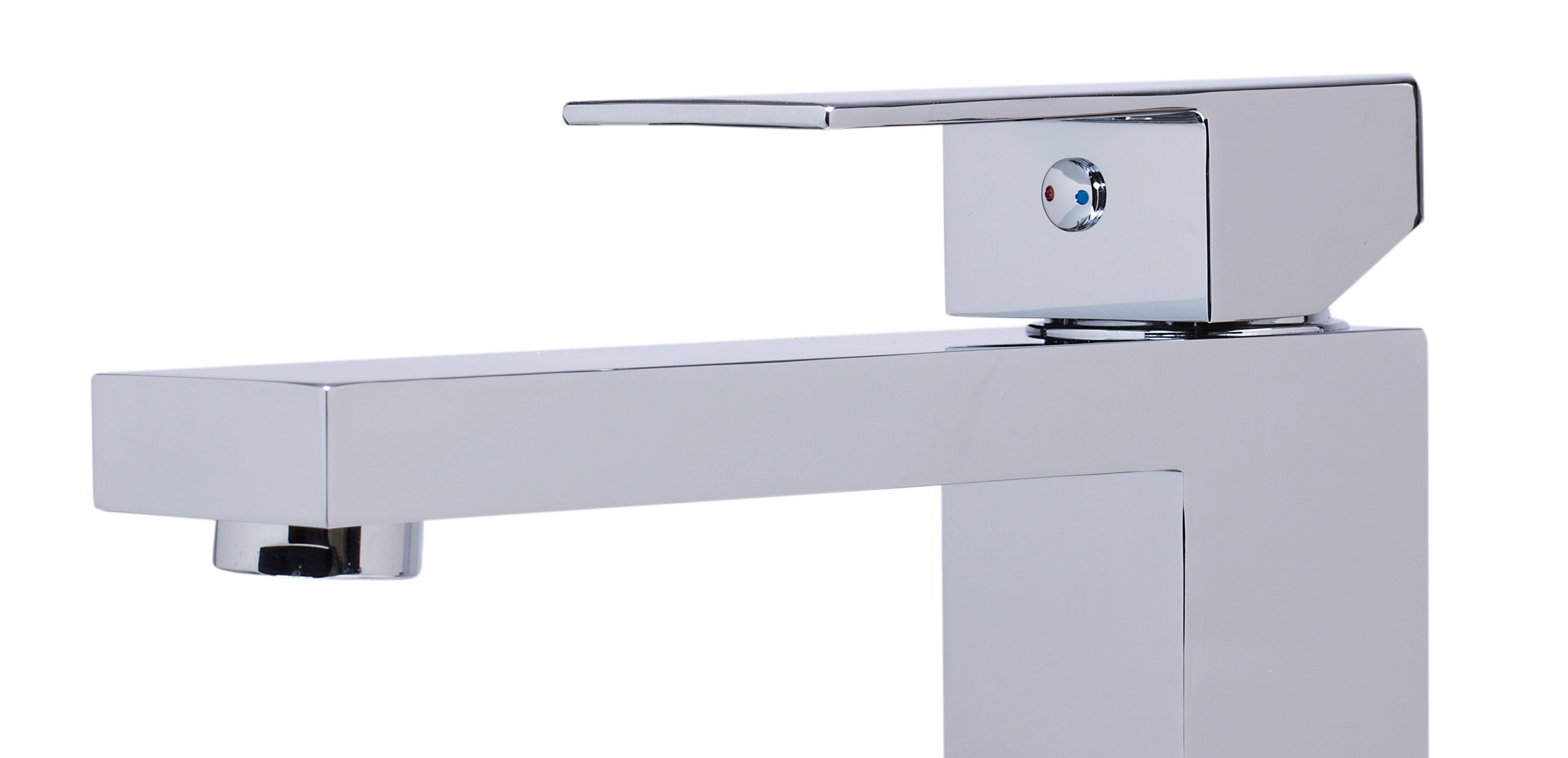 ALFI brand AB1129 Tall Square Single Lever Bathroom Faucet