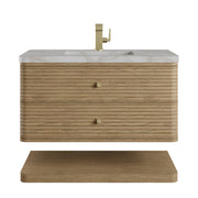 James Martin Allamari 36" Single Vanity in Dune Mist with 3cm Countertop
