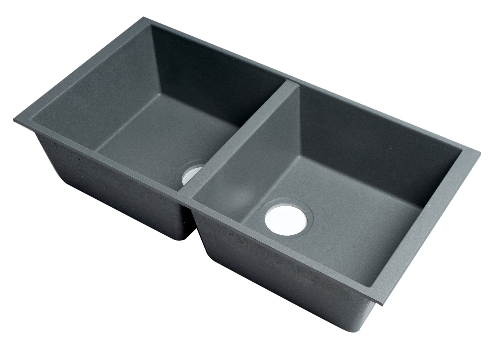 ALFI brand AB3420UM 34" Undermount Double Bowl Granite Composite Kitchen Sink