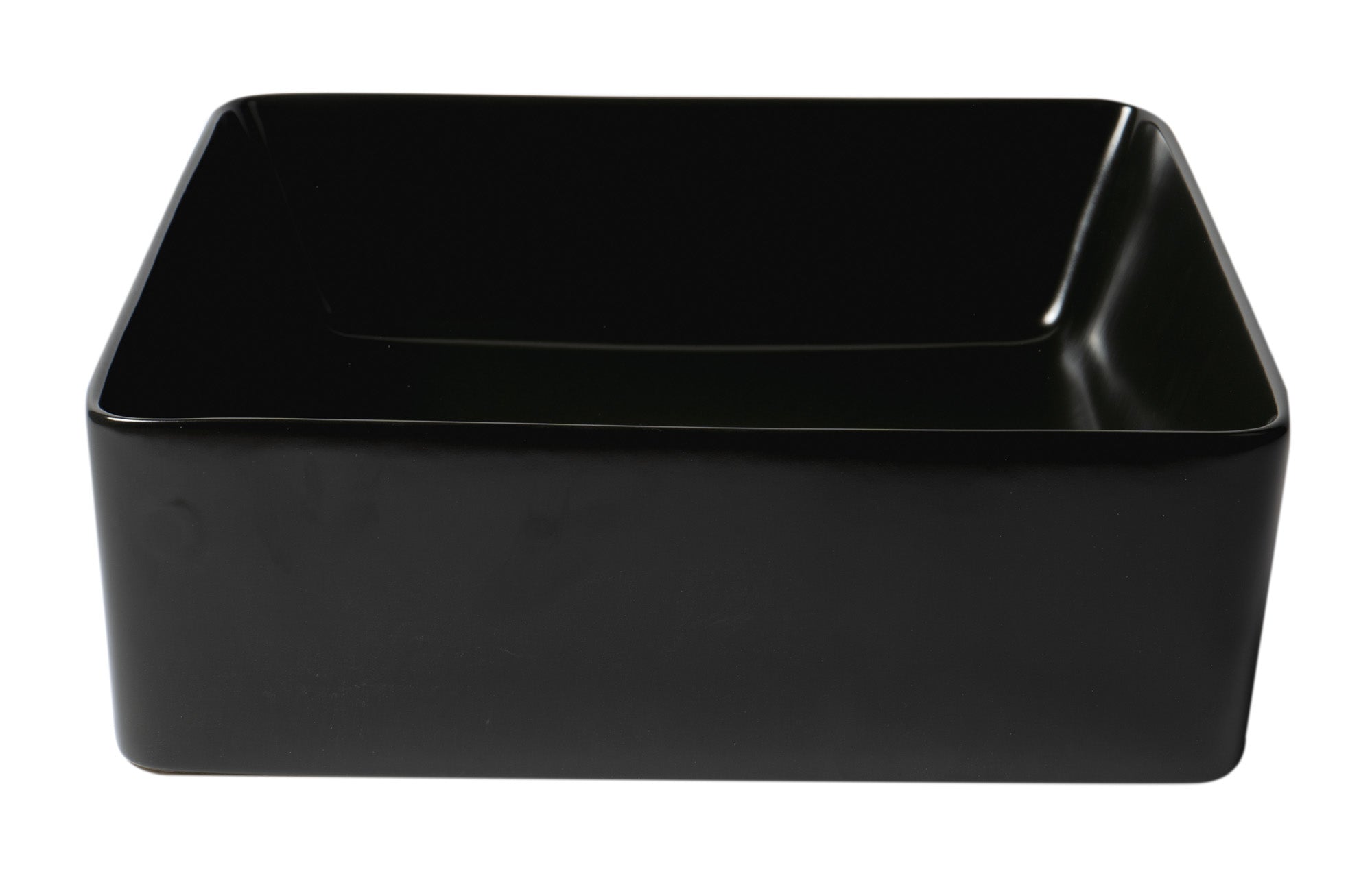 ALFI brand ABC903 16" Modern Square Above Mount Ceramic Sink