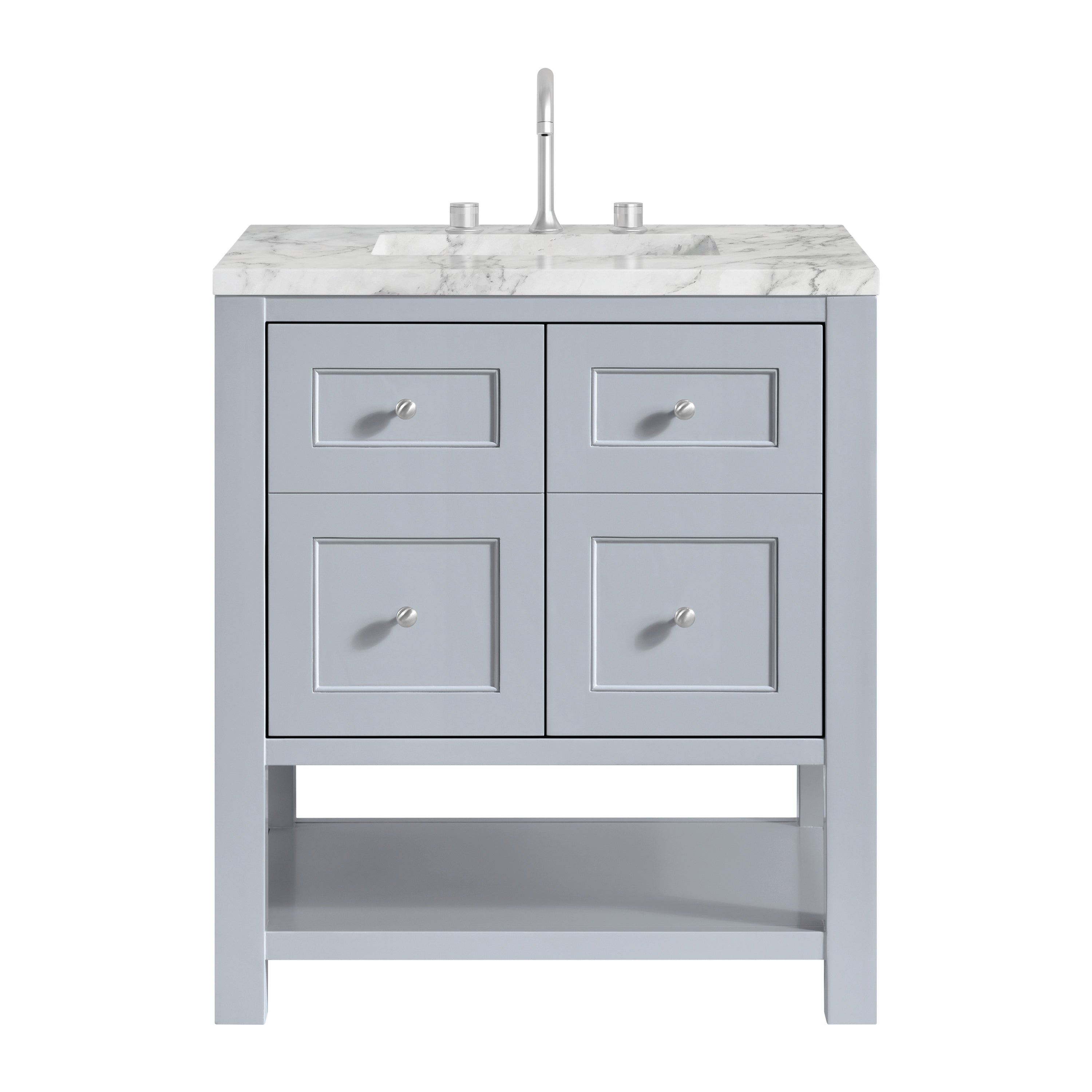 James Martin Breckenridge 30" Single in Serenity Blue with 3cm Countertop