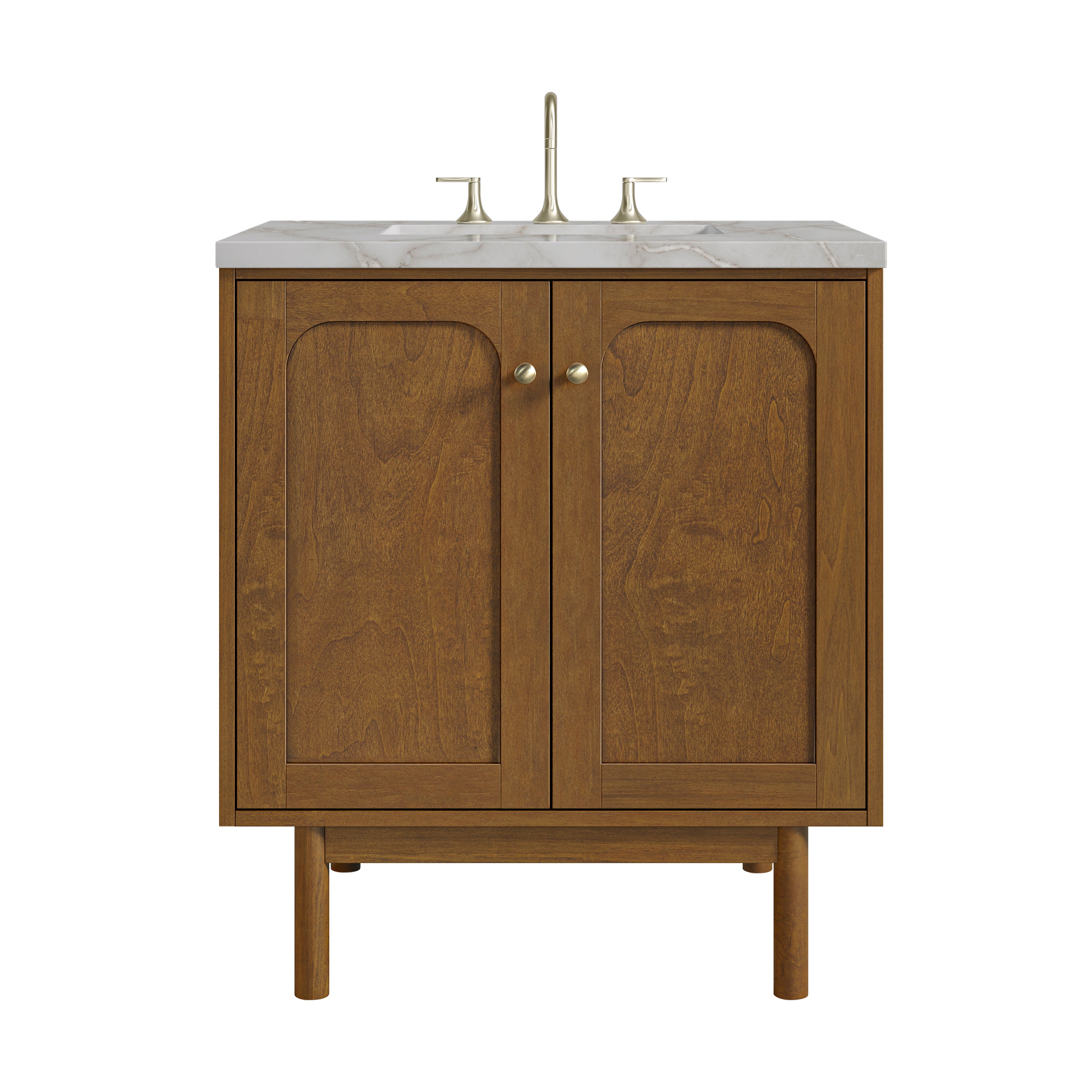James Martin Laurent 30" Single Vanity in Honey Oak with 3cm Countertop