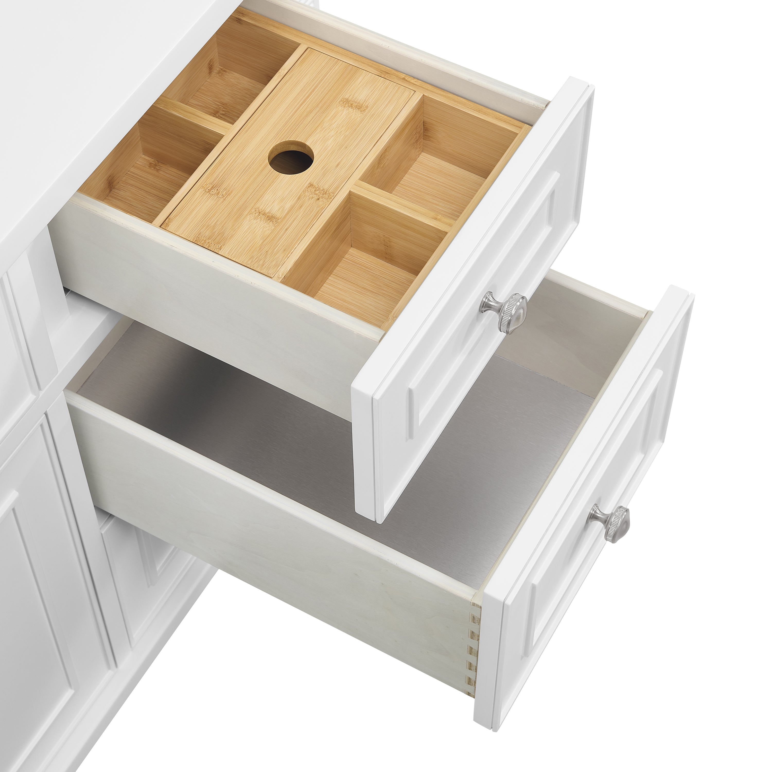 James Martin Lorelai 48" Single Vanity in Bright White with 3cm Countertop