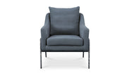 Moes Archer Accent Chair Slate Blue Linen Blend ME-1063