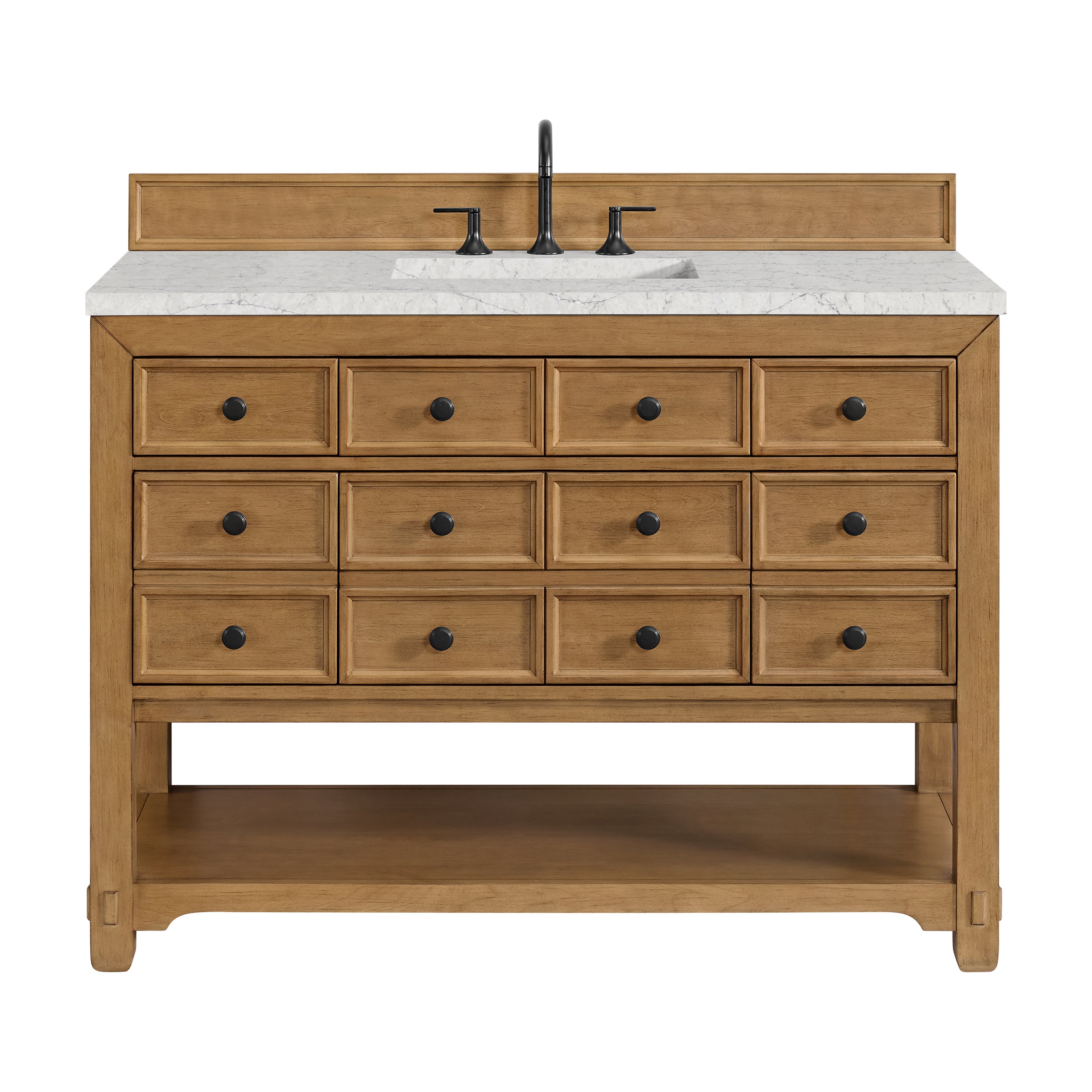 James Martin Malibu 48" Single Vanity in Amber Birch with 3cm Countertop