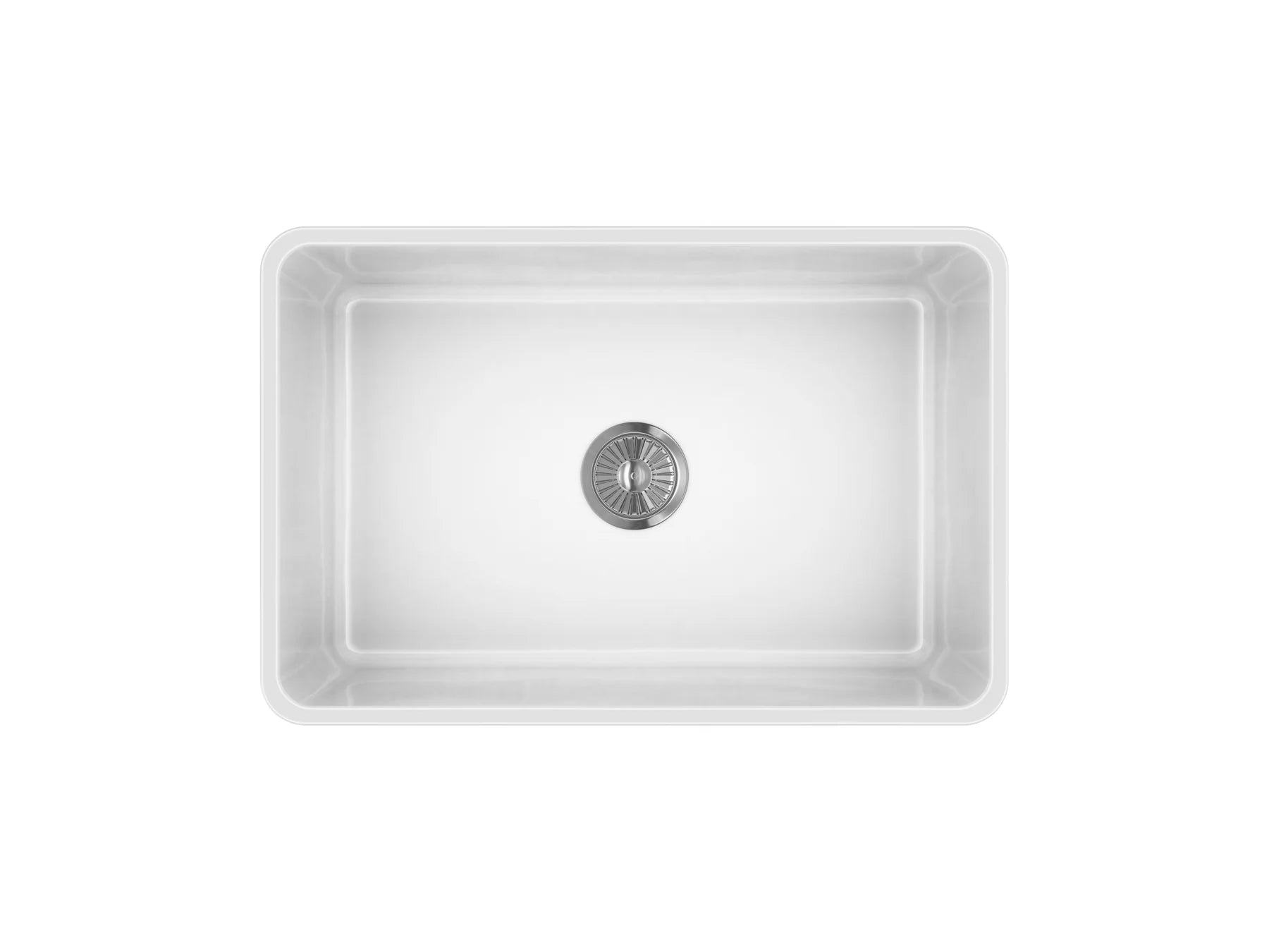 LaToscana LTW3019W 30" Fireclay Farmhouse Apron Front Sink Reversible White