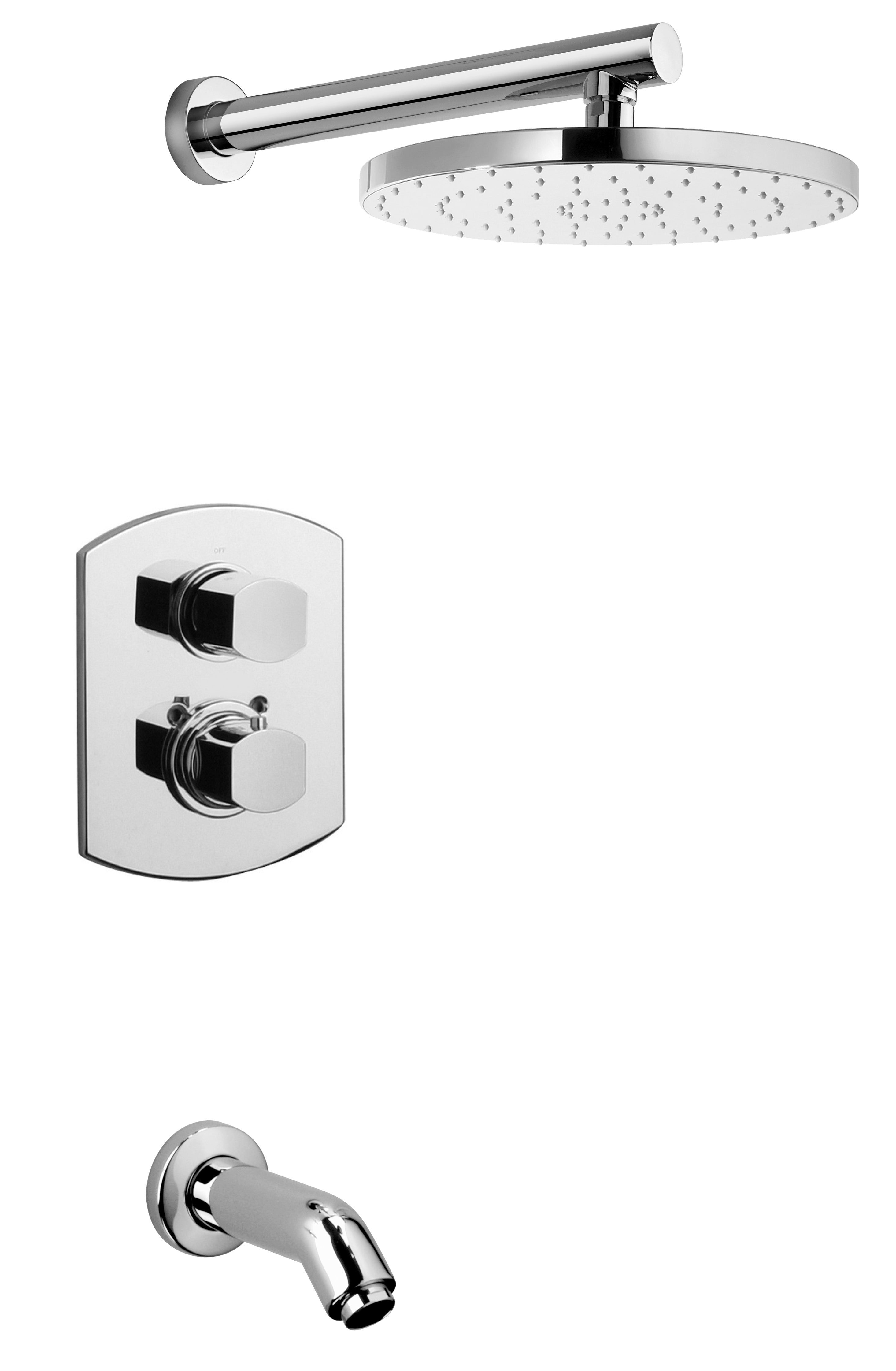 LaToscana Novello-Kit-2-CR Trim 691 Thermostatic 1/2"