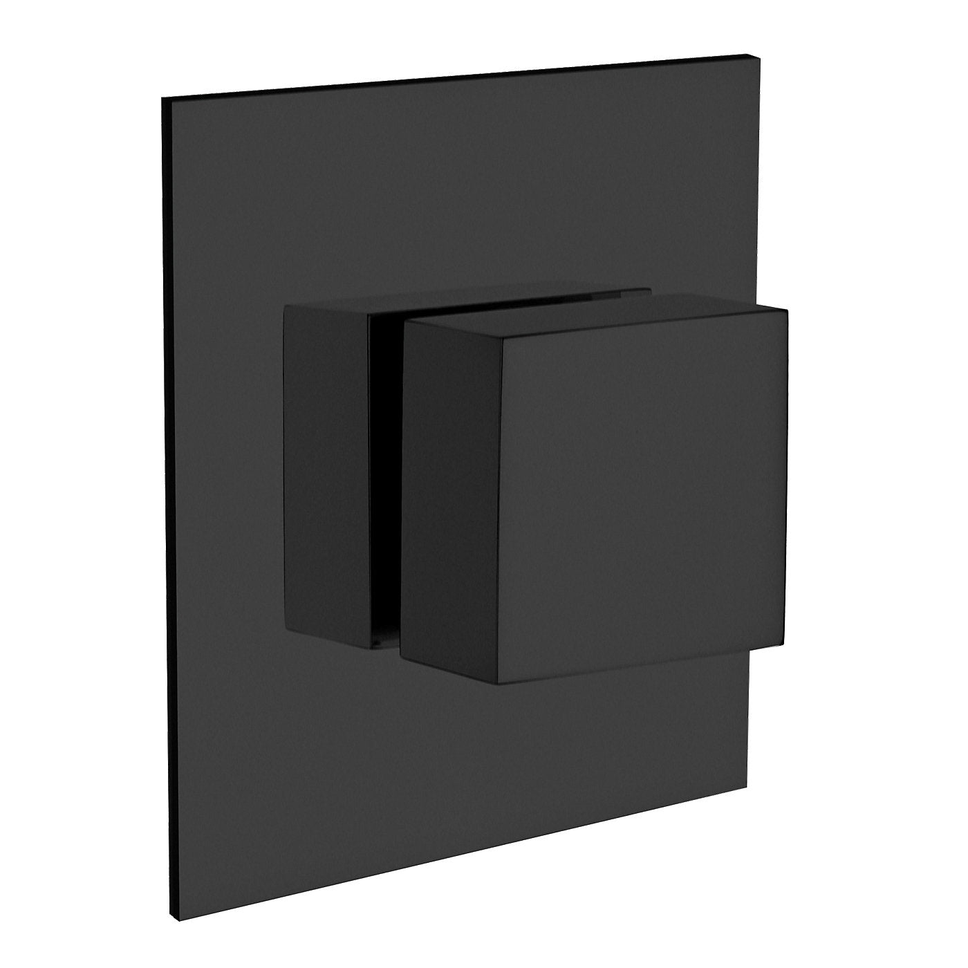 Fortis 4-Port 3-Way Diverter Valve Trim – Square, Matte Black, 84425SQMB