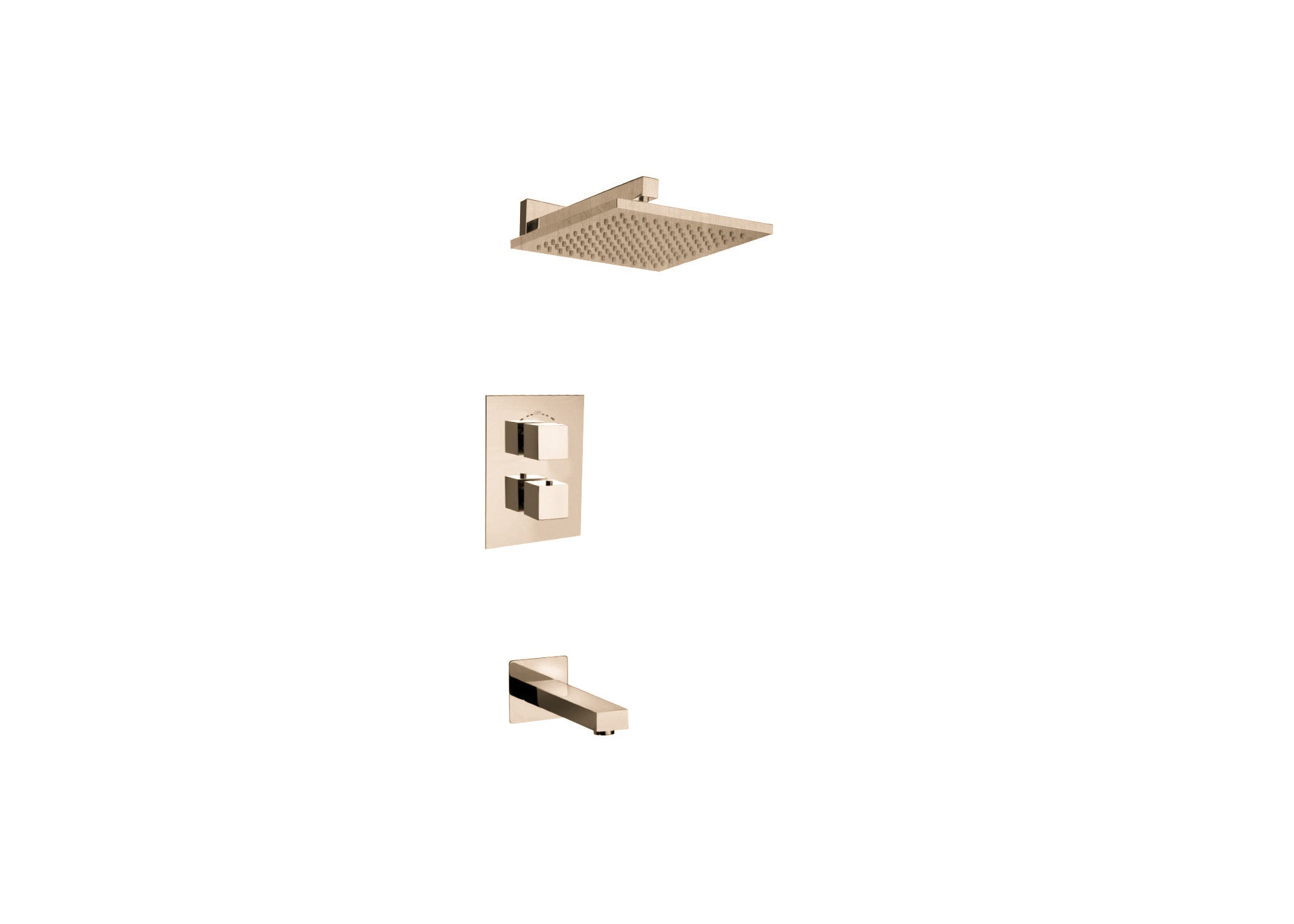 LaToscana Quadro-Kit-2-OK Trim 691 Thermostatic 1/2"