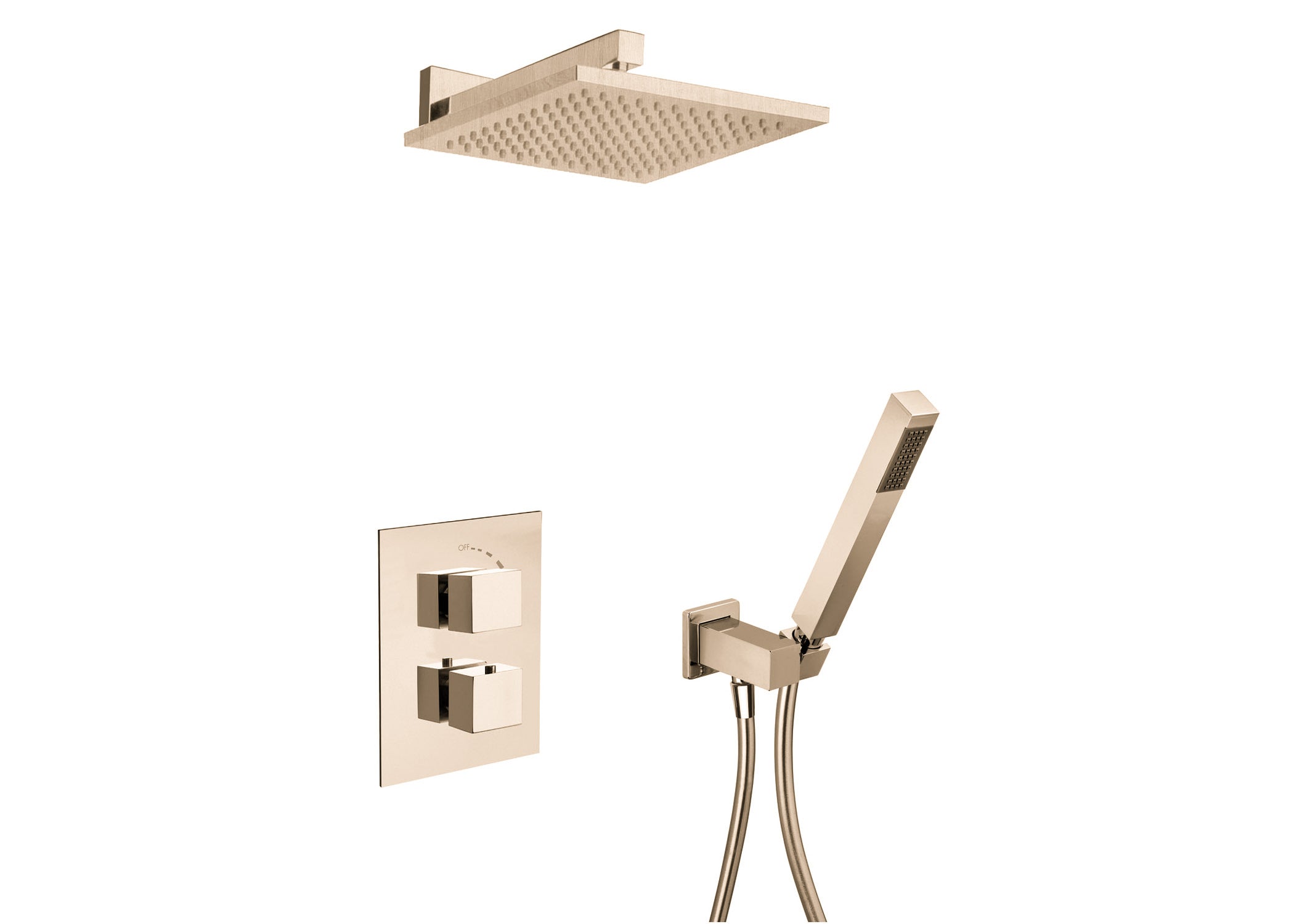 LaToscana Quadro-Kit-6-MBL Trim 691 Thermostatic 1/2"
