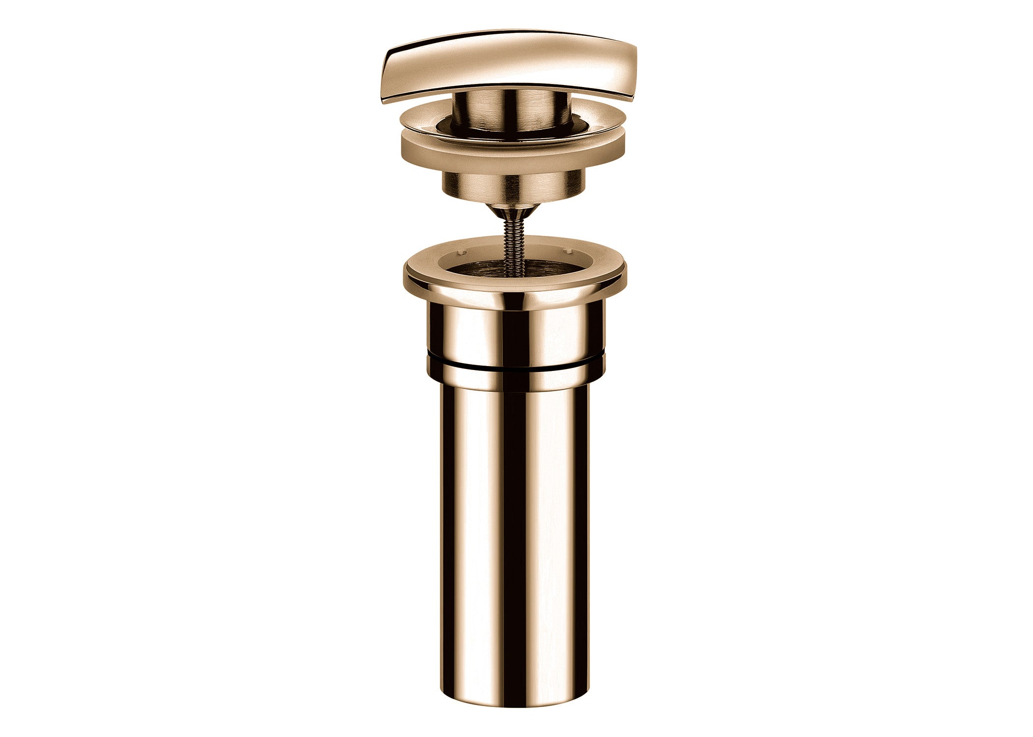SQOK945 2 1/2" Push Down Pop Up Drain with Square Top