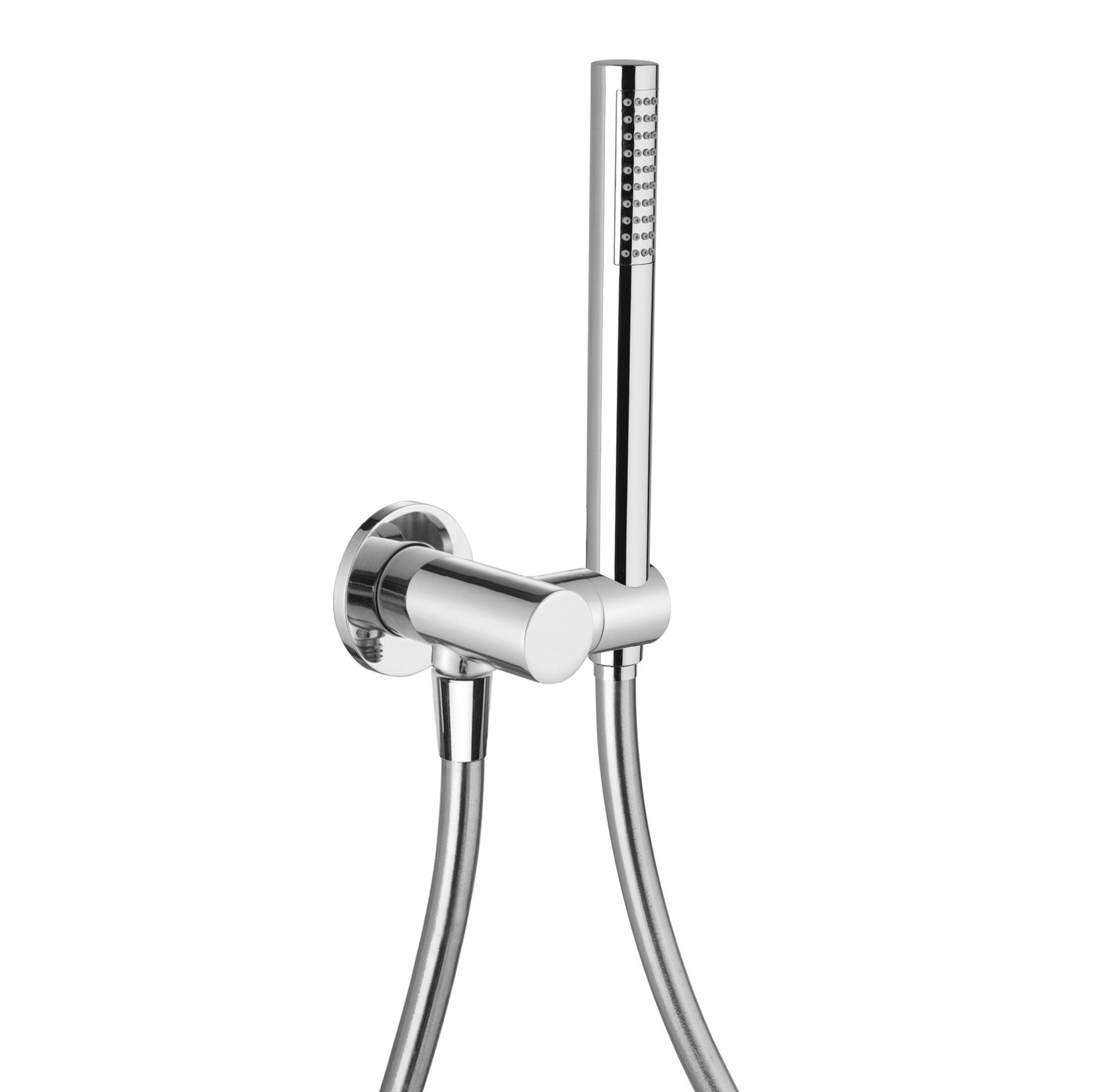 Latoscana RDCR440 Round Wall Mount Handheld Shower Kit Solid Brass