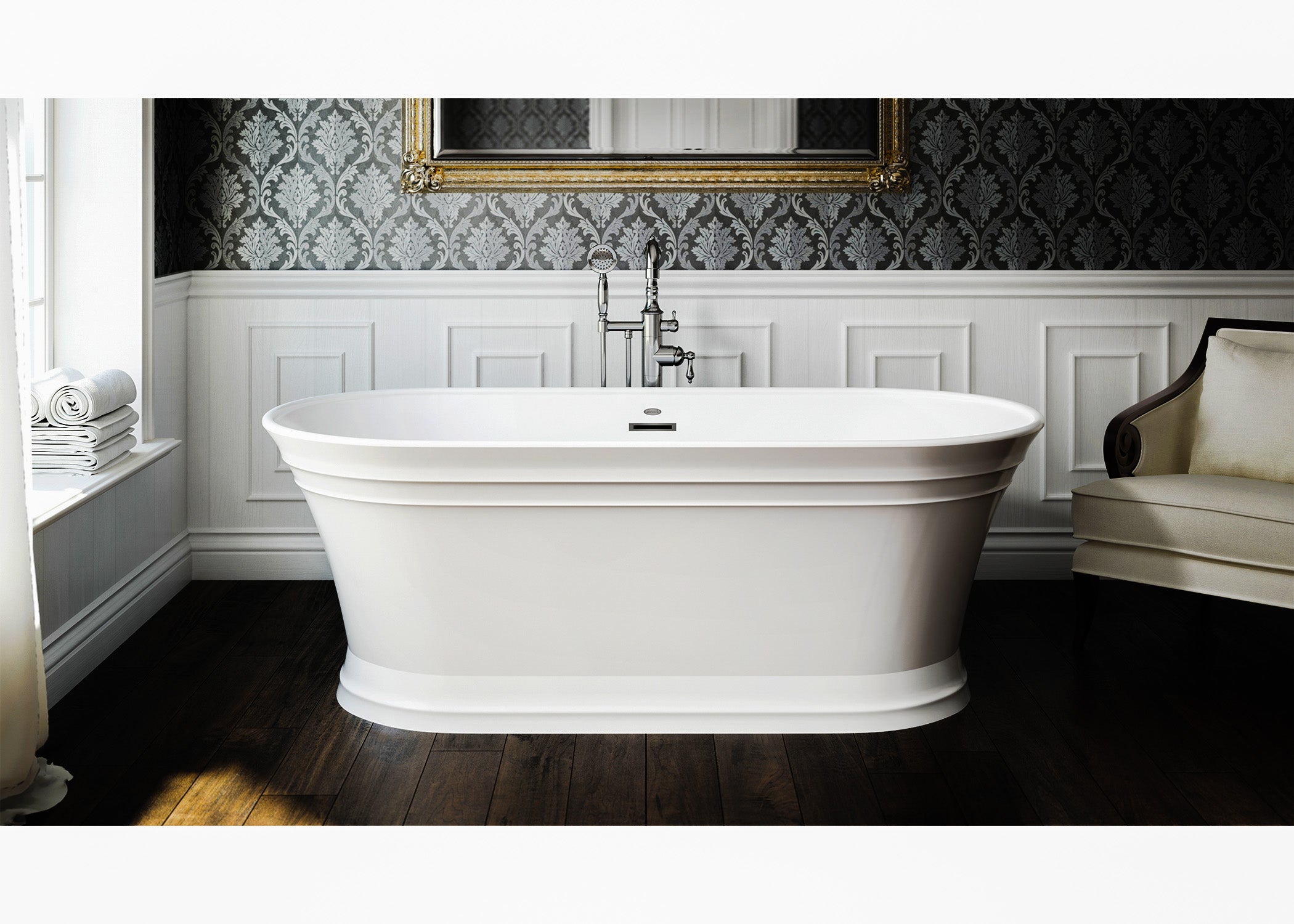 LaToscana 87PW136 Faucets-Floor Mount Tub Filler