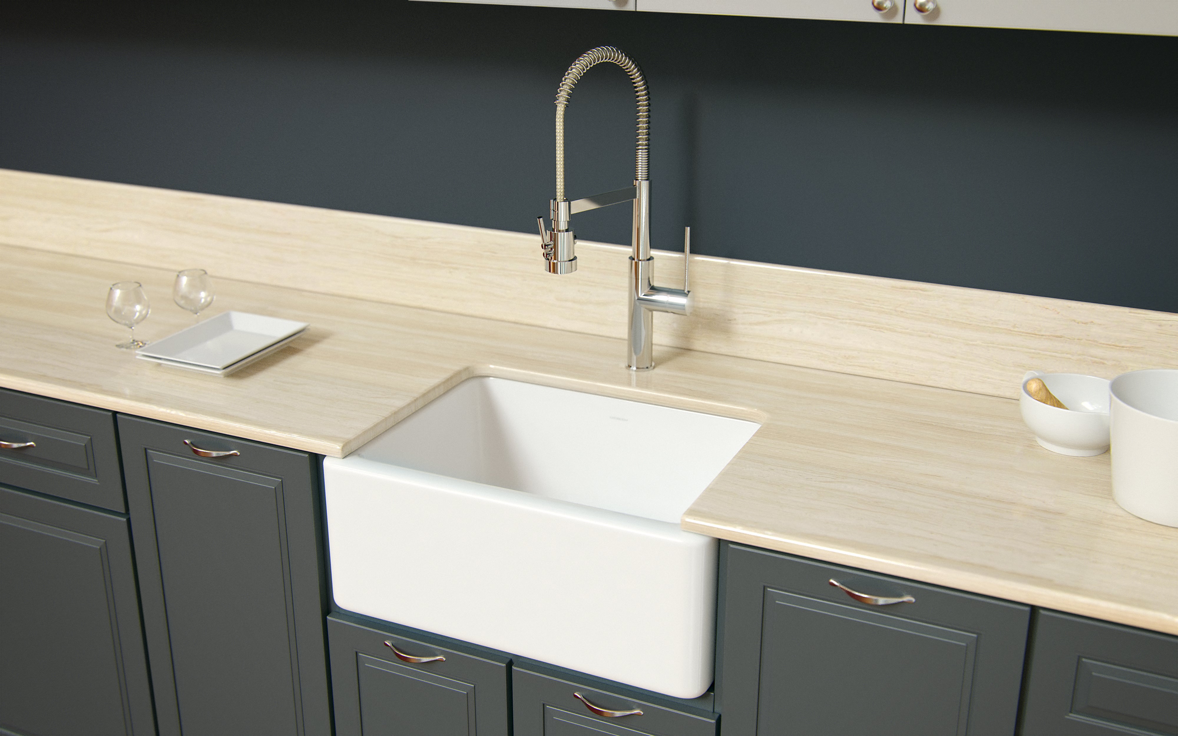 LNR2418W Sinks Farmhouse