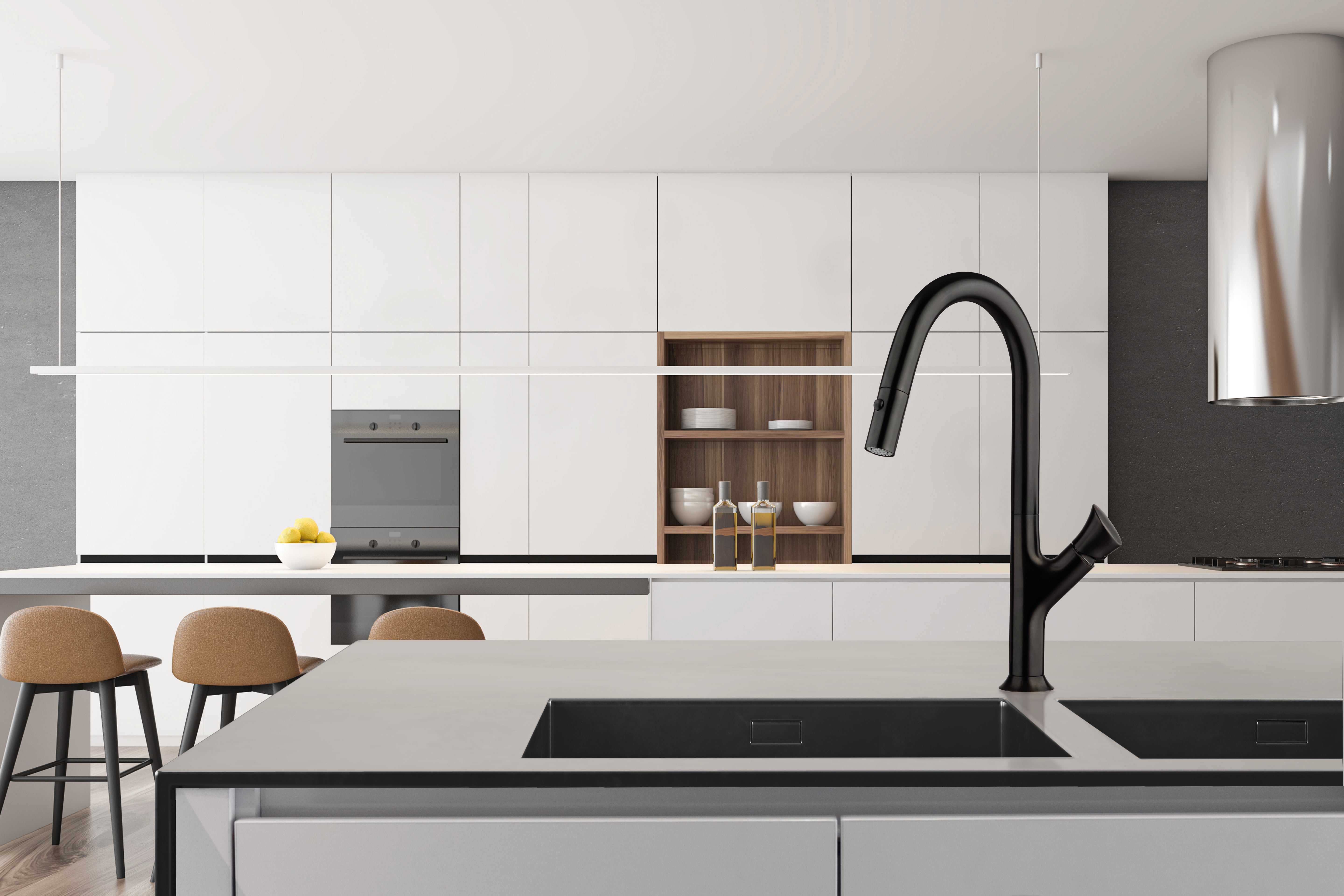 FORTIS CICERO Single Control Pull-Down Kitchen Faucet – Brushed Black (6459100BB)