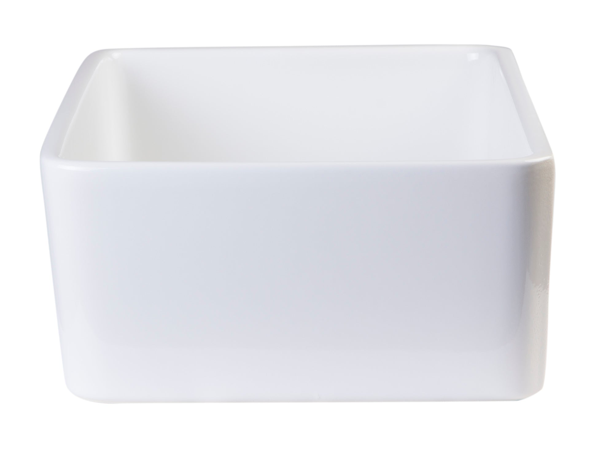 ALFI brand AB503 AB503-W White 23" Smooth Apron Fireclay Single Bowl Farmhouse Kitchen Sink