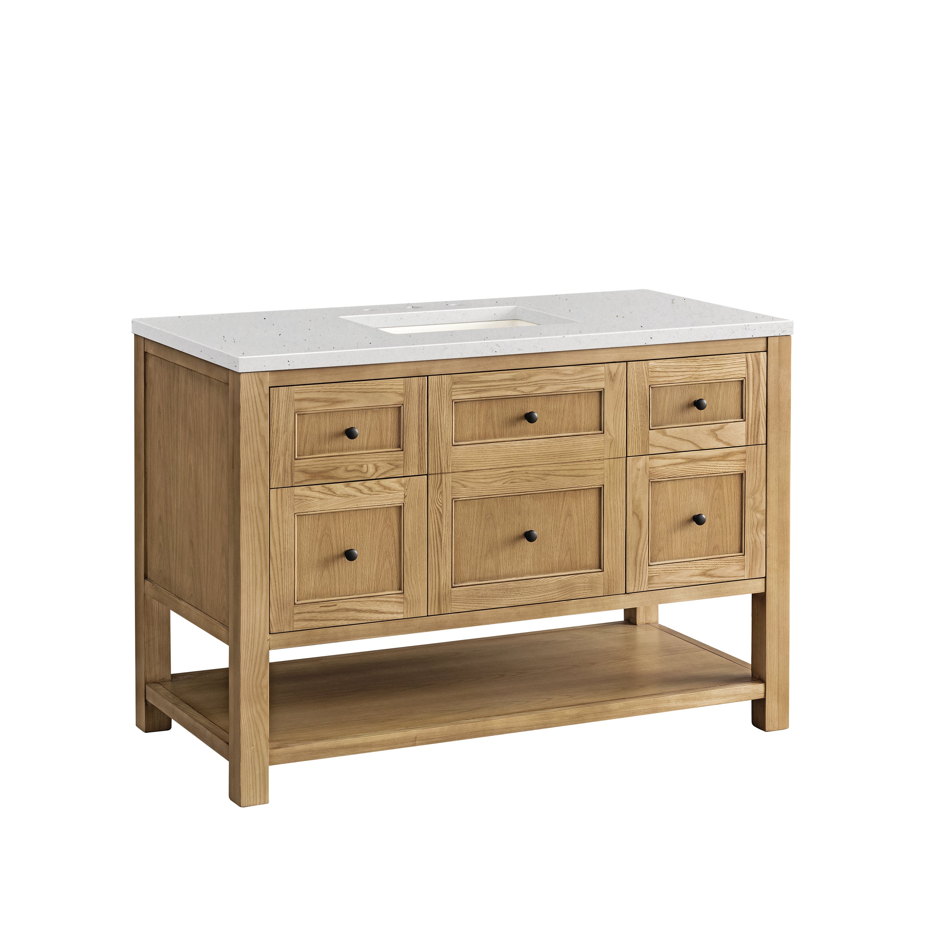 James Martin Breckenridge 48" Single Vanity in Light Natural Oak with 3cm Countertop