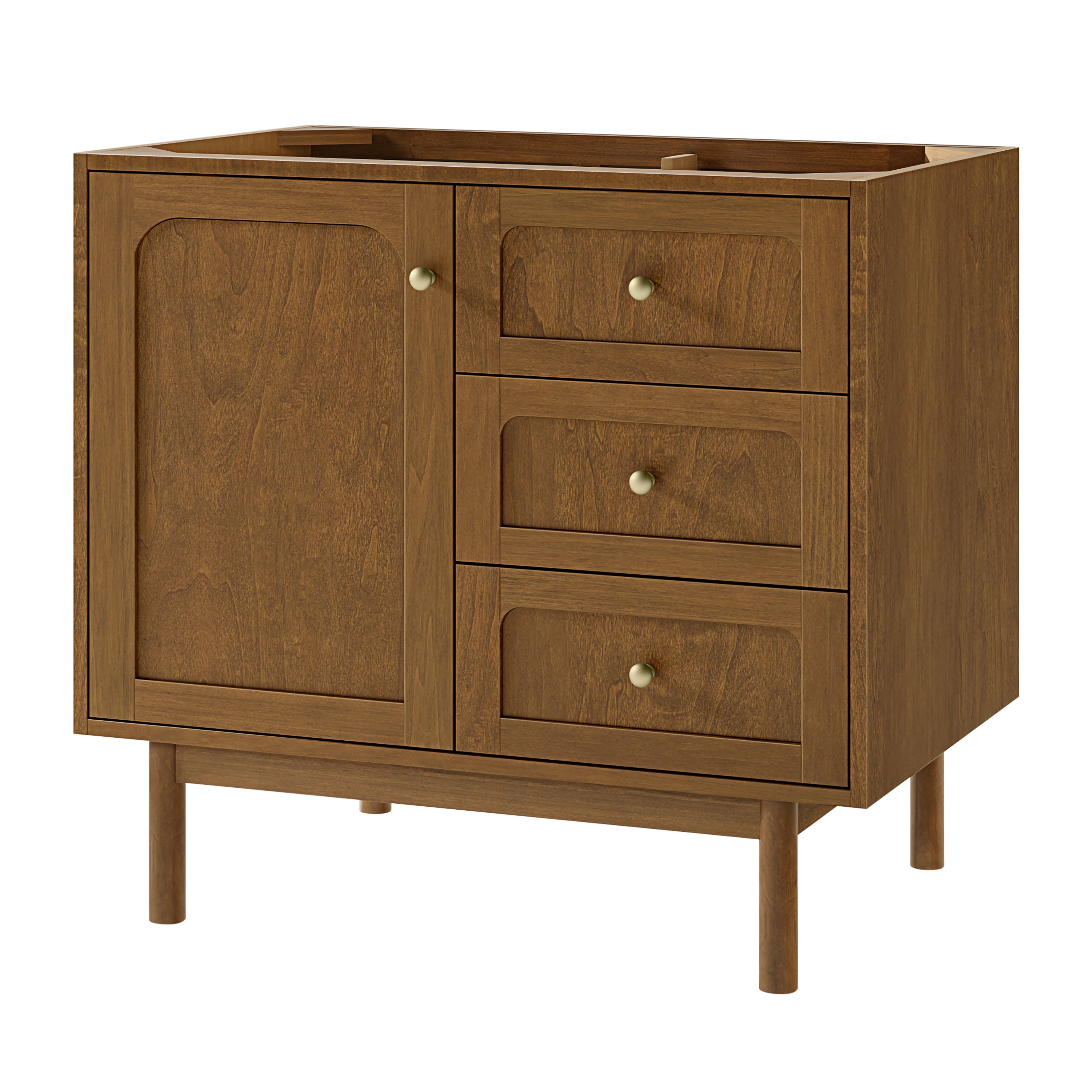 James Martin Laurent 36" Single Vanity in Honey Oak with 3cm Countertop