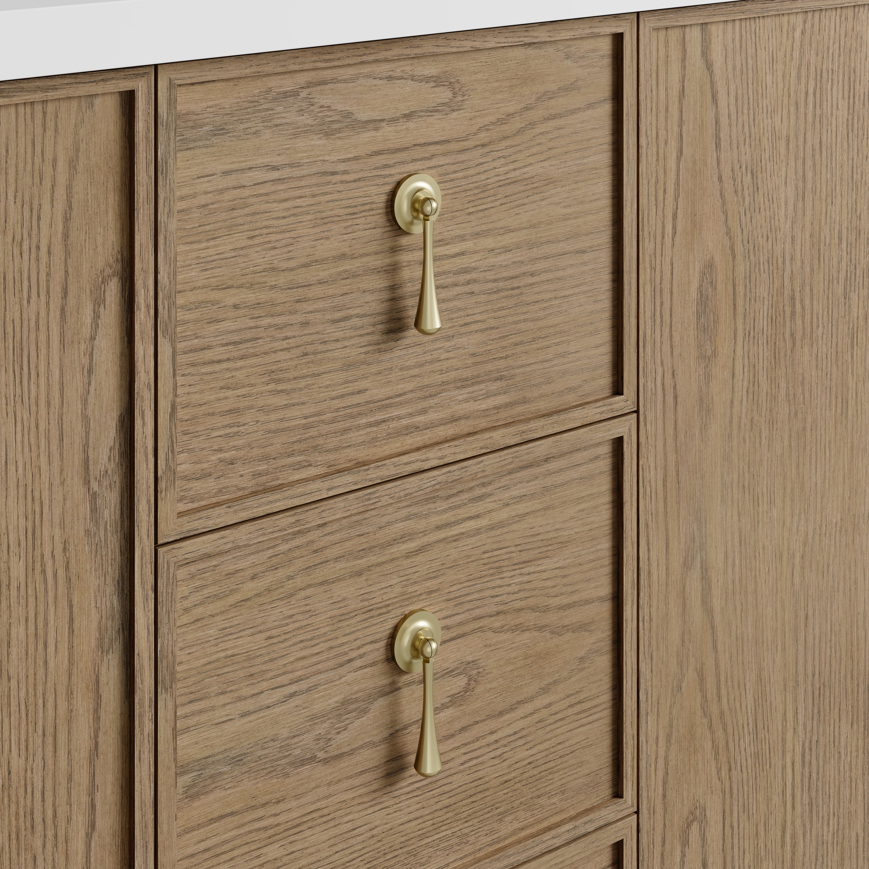 James Martin Kinnsden 72" Double Vanity in Weathered Oak with 3cm Carrara Marble Top