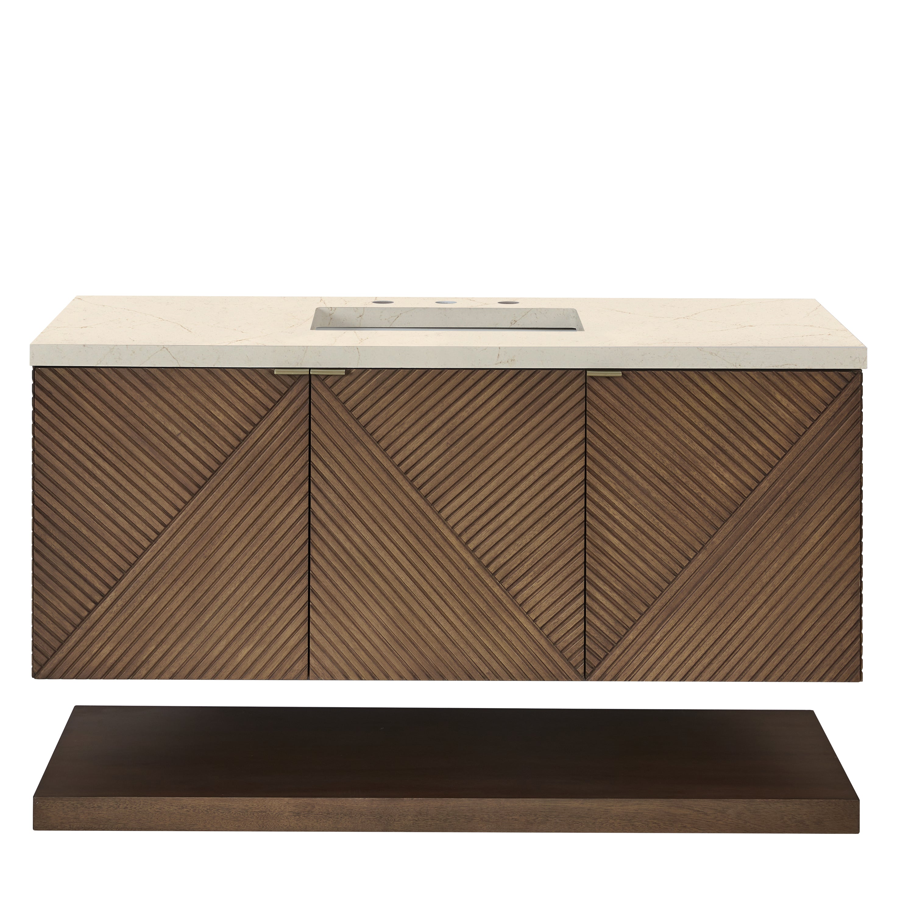 James Martin Marcello 48" Single Vanity in Chestnut with 3cm Countertop
