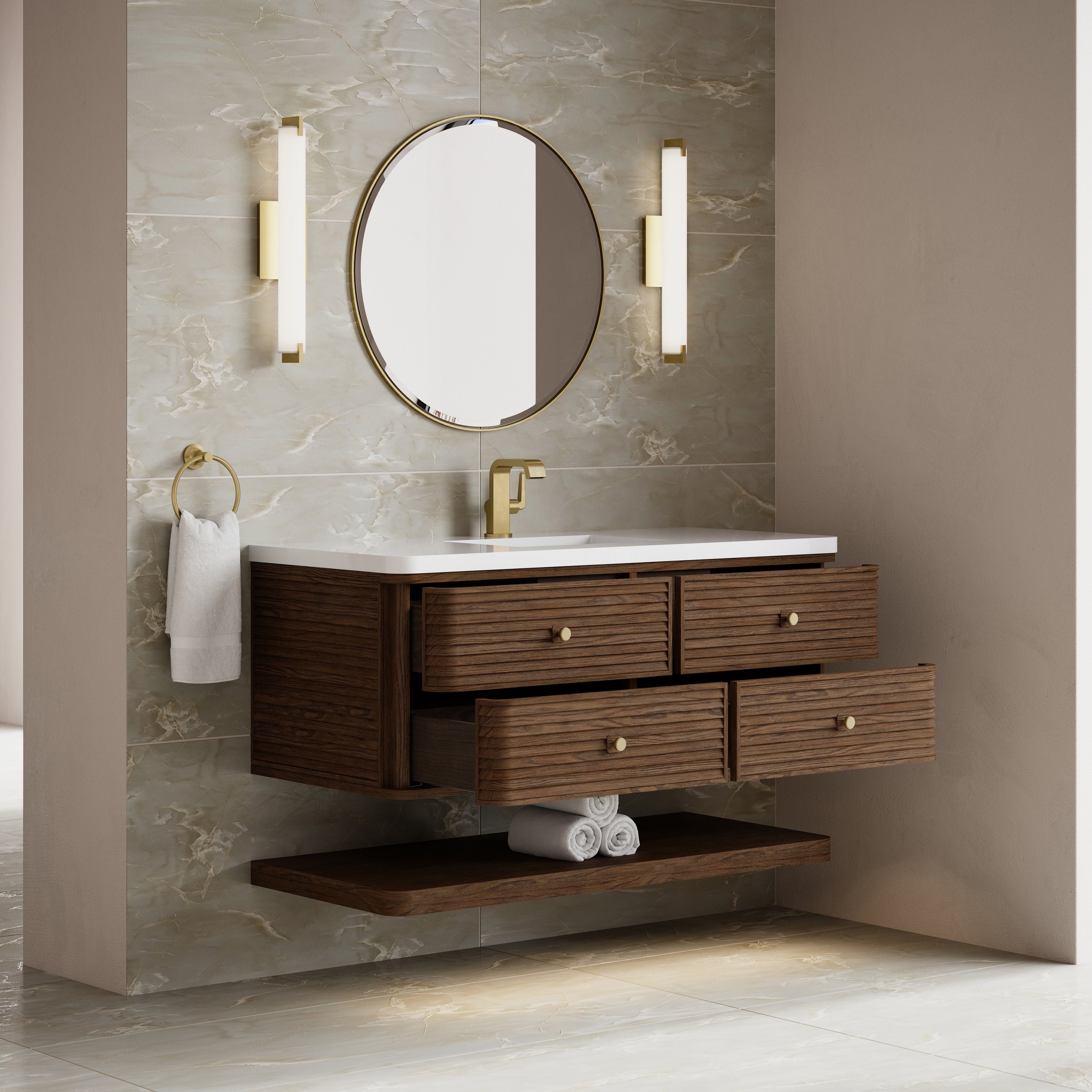 James Martin Allamari 48" Single Vanity in Sable with 3cm Countertop