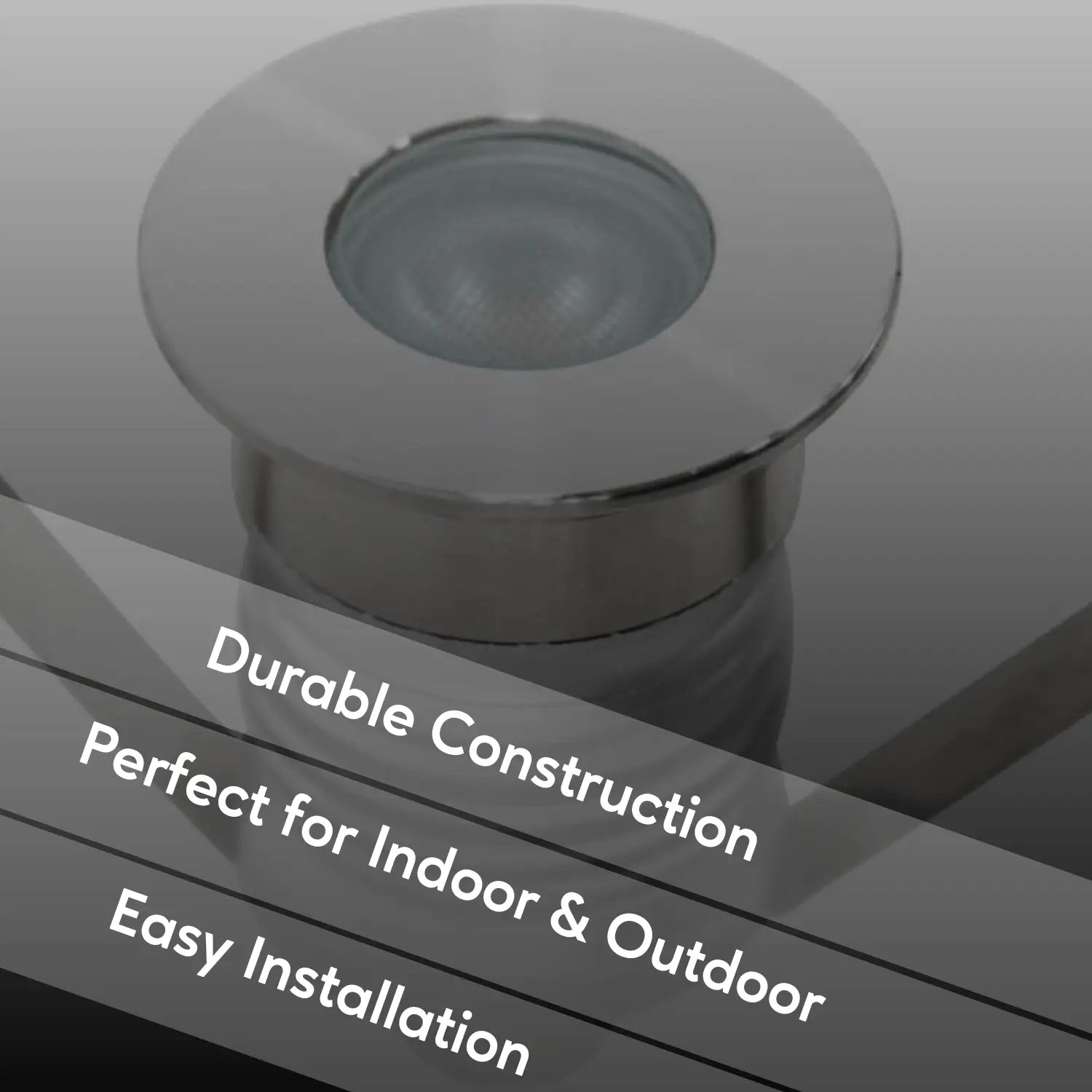 Mini Milk Cap In-Ground Well LED Light Fixture 3W 2700K 12-24V DC Input