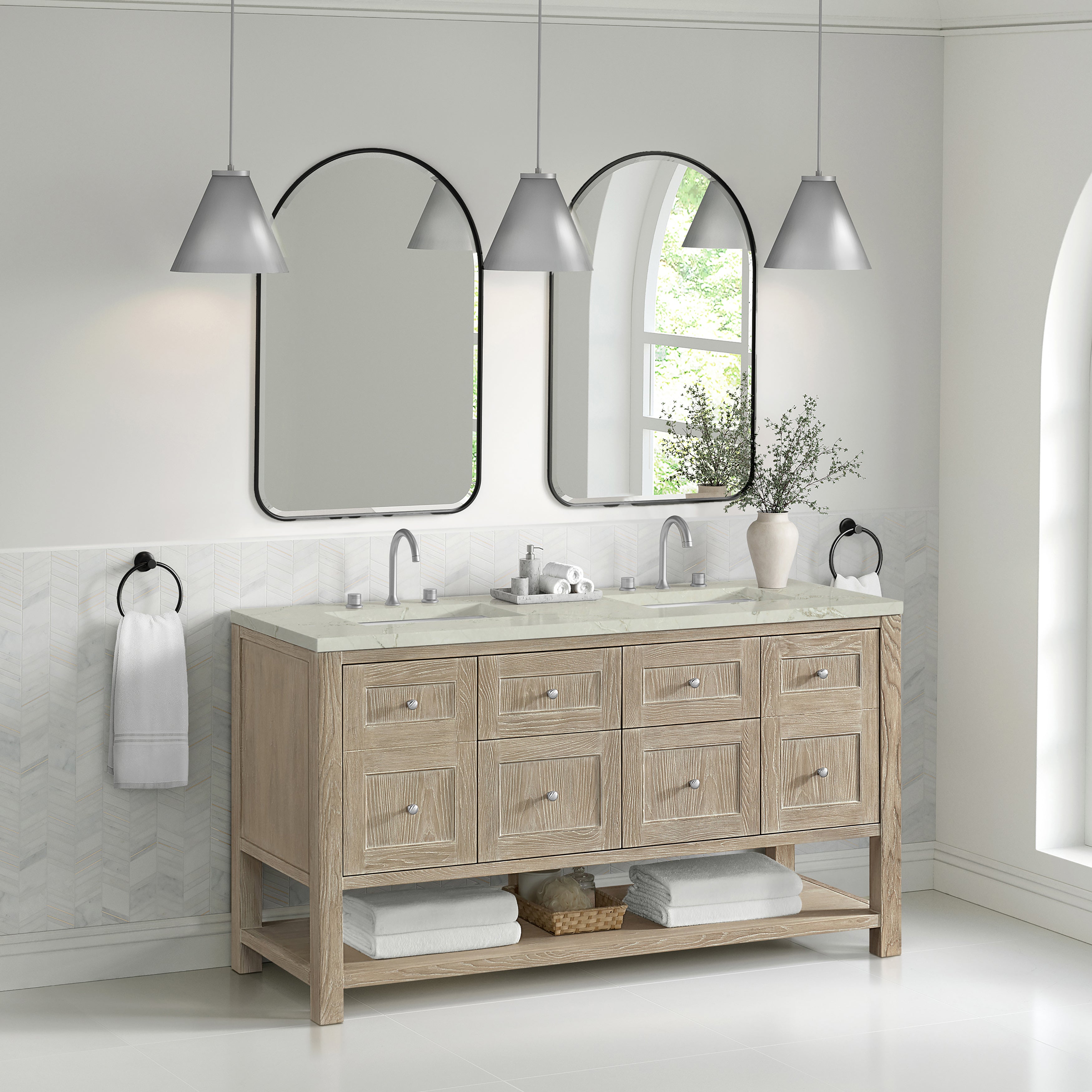 James Martin Rohe 24" Arched Mirror