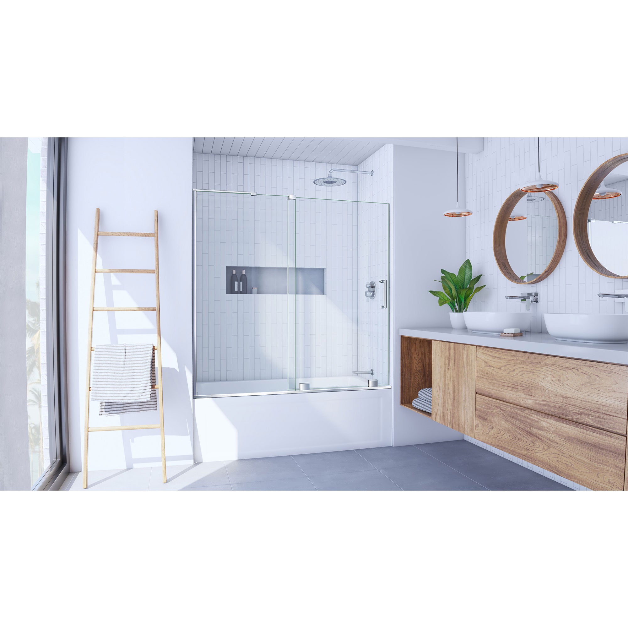 DreamLine Mirage-X 55 - 59" W Tub Door