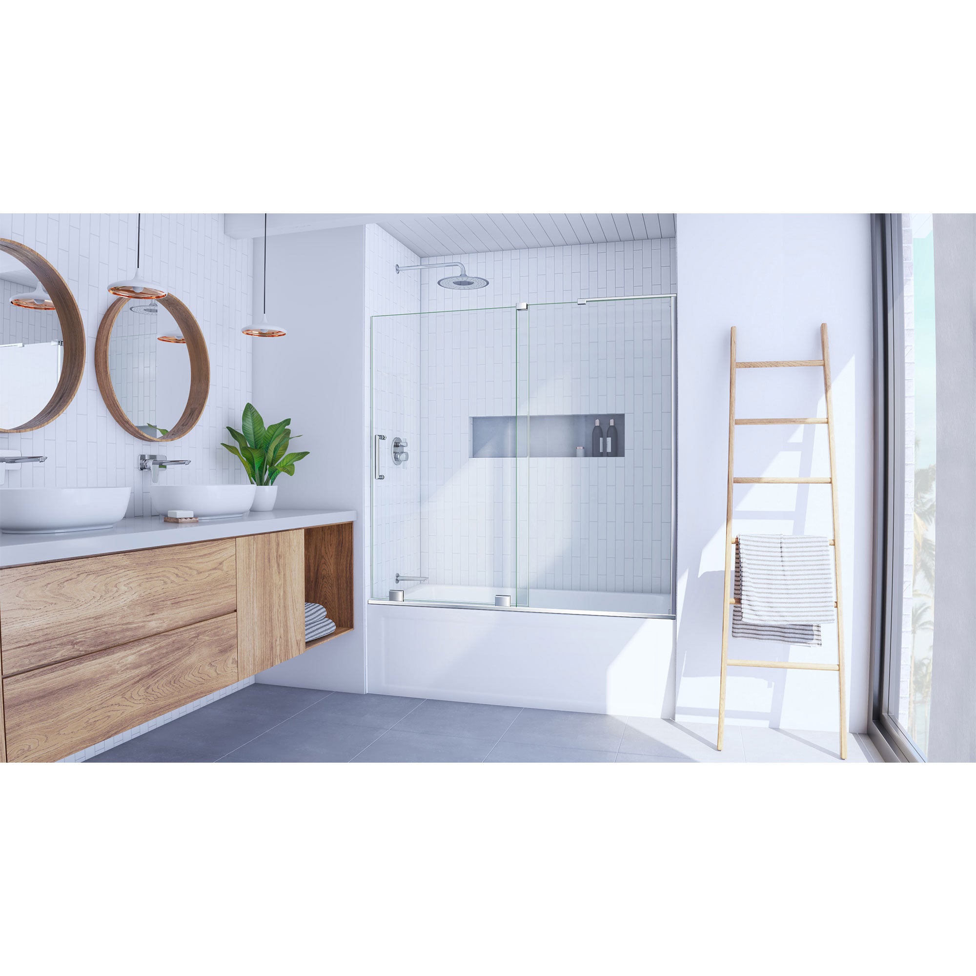 DreamLine Mirage-X 55 - 59" W Tub Door
