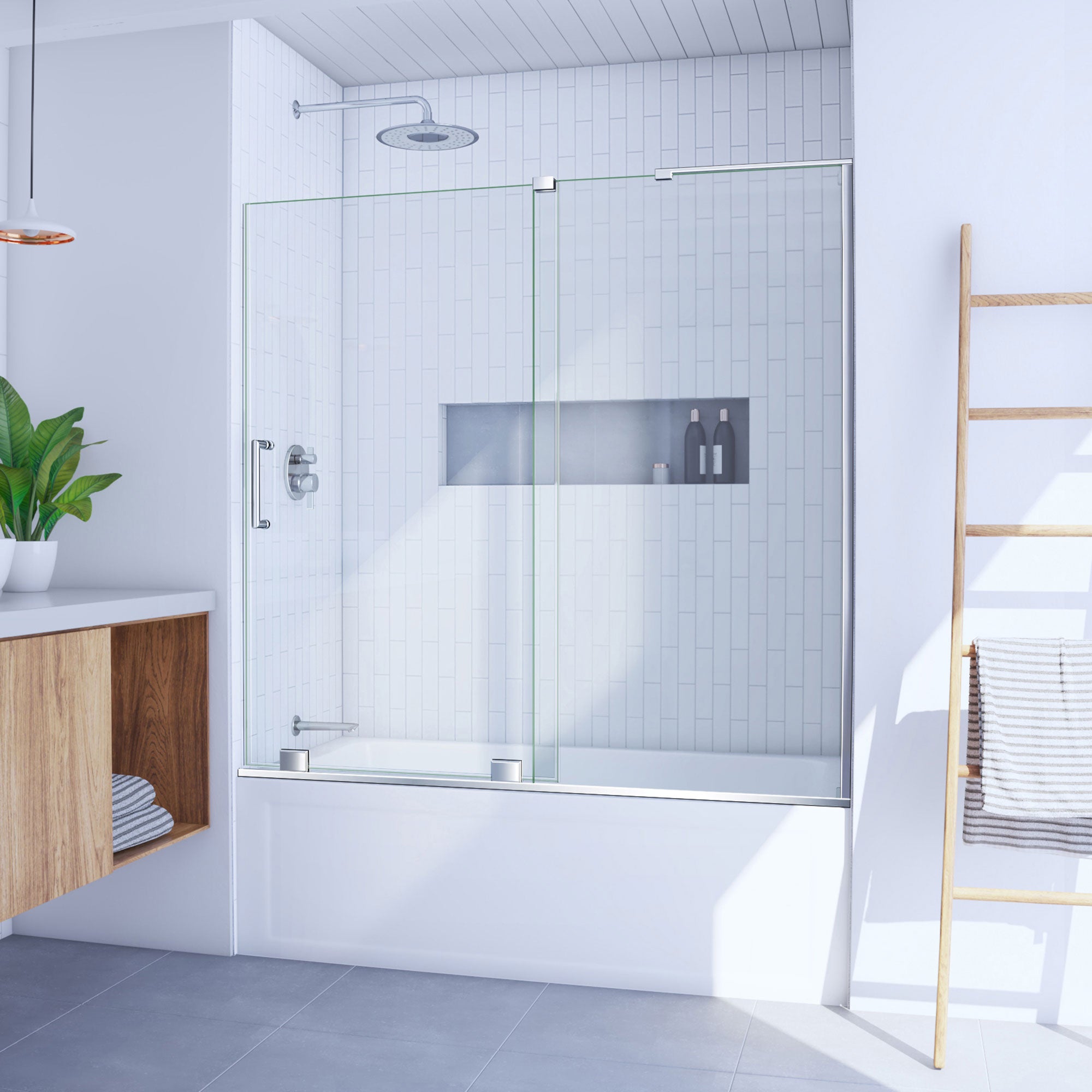DreamLine Mirage-X 55 - 59" W Tub Door