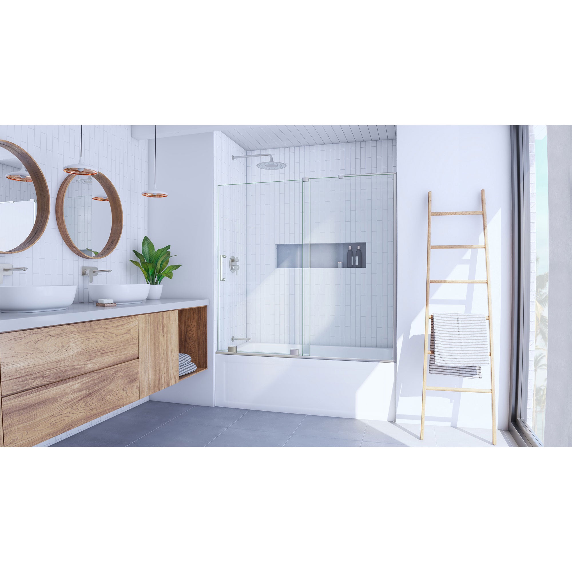 DreamLine Mirage-X 55 - 59" W Tub Door